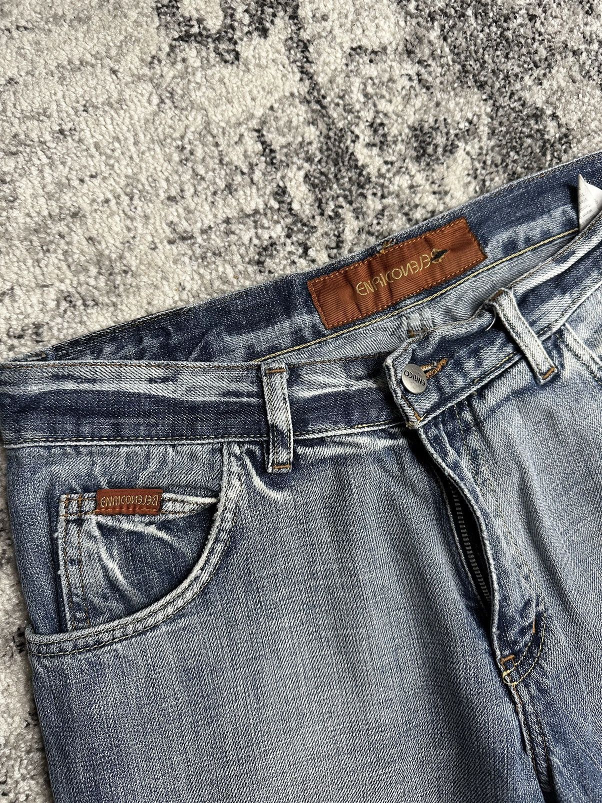 Vintage Enriconejeb Denim Vintage StreetWear Rare Y2K Avant Gard Size US 33 - 5 Thumbnail