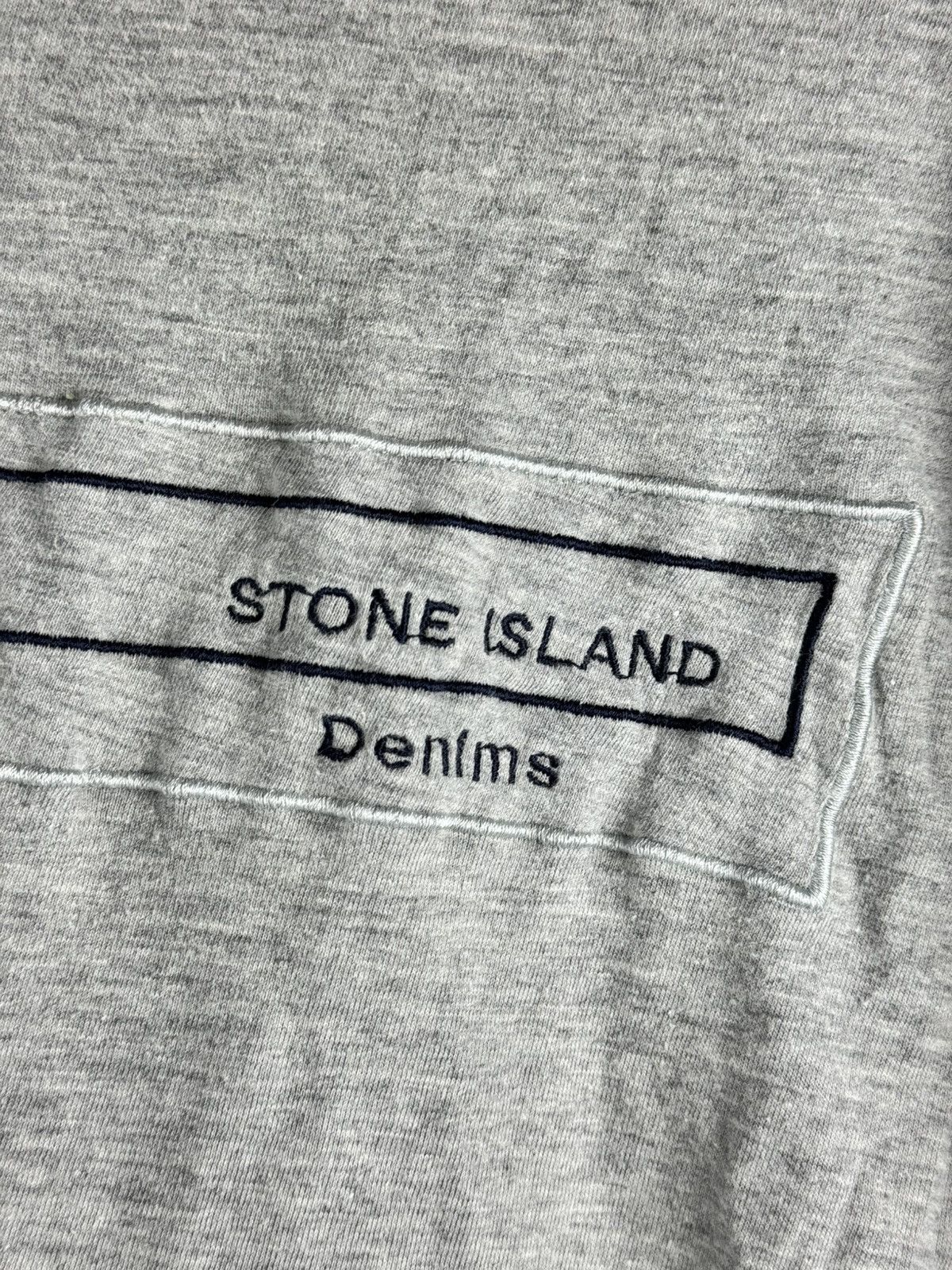 Stone Island Vintage 00s Stone Island Denims T-Shirt Gray Size US M / EU 48-50 / 2 - 3 Thumbnail