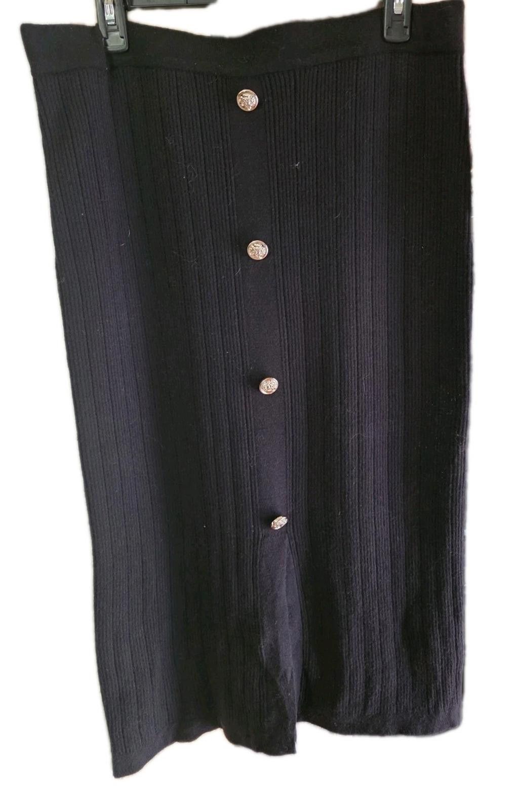 Other Sofia by Sofia Vergara Womens Pull On Sweater Skirt Black So Size 36" / US 14 / IT 50 - 3 Thumbnail