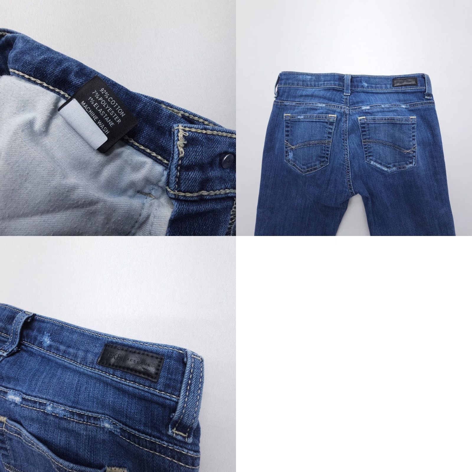 Vintage Buckle BKE Addison Slim Jeans Womens | Jeans | Regular Size 24 | Dark Wash Low Rise Ankle 25in Inseam blue 5-Pocket Stretch Denim Size 42" / US 20 - 8 Thumbnail
