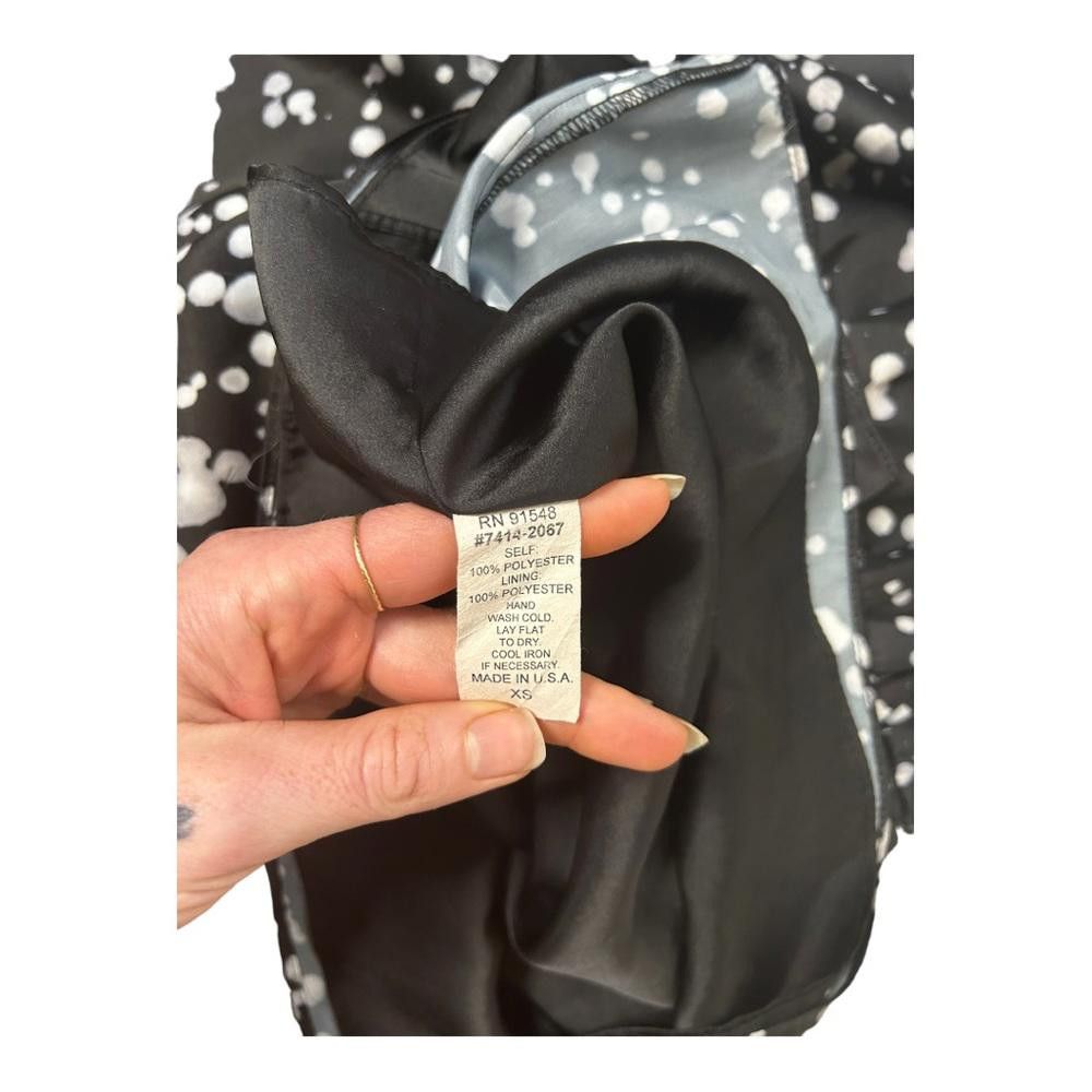 Designer Waverly Grey l KC Satin Dress Size XS Size XS / US 0-2 / IT 36-38 - 10 Thumbnail