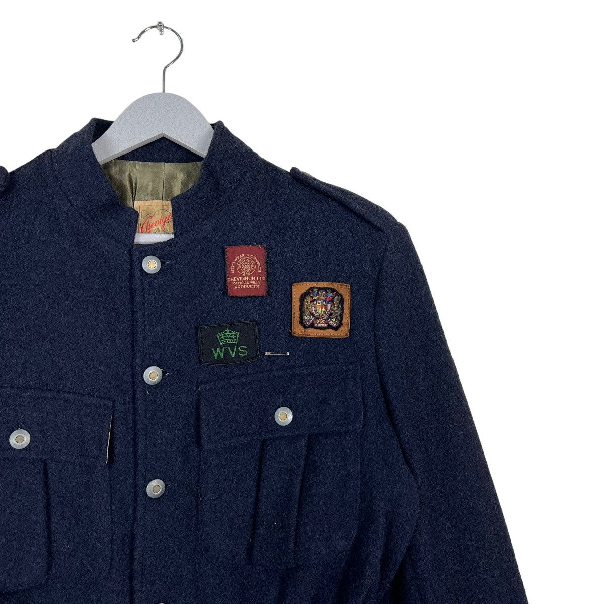 Chevignon 🔥 RARE 80s CHEVIGNON WOOL CROPPED BOMBER JACKET Size US M / EU 48-50 / 2 - 6 Thumbnail