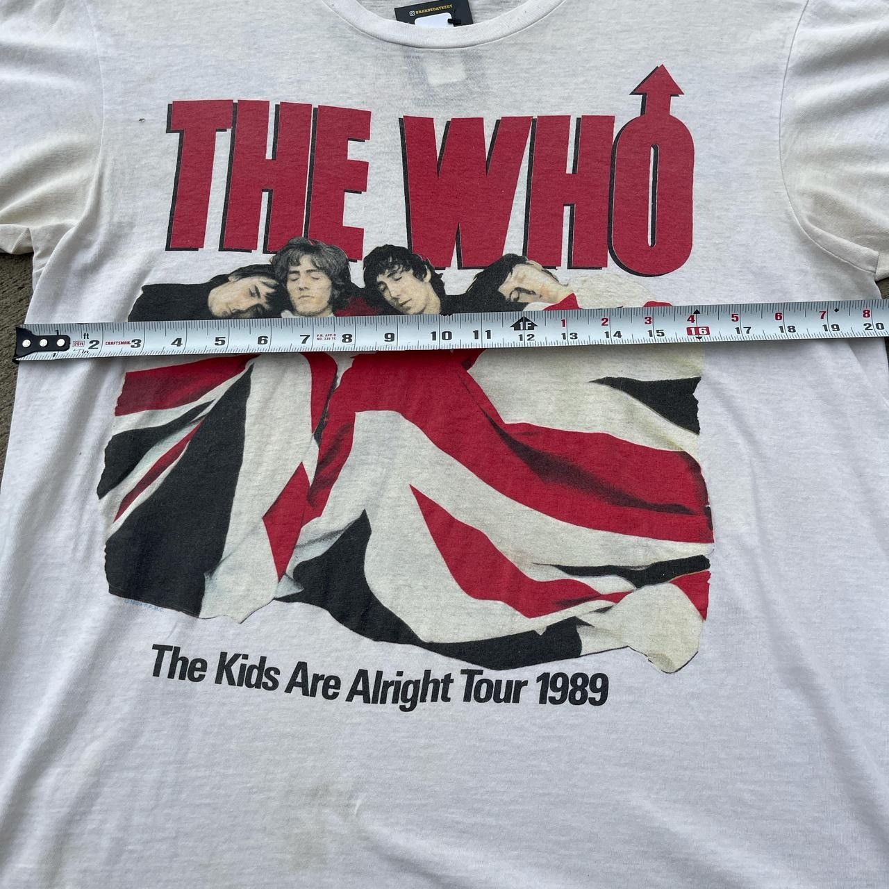 Vintage Vintage 80s the who the kids are alright tour tee Size US XL / EU 56 / 4 - 4 Thumbnail
