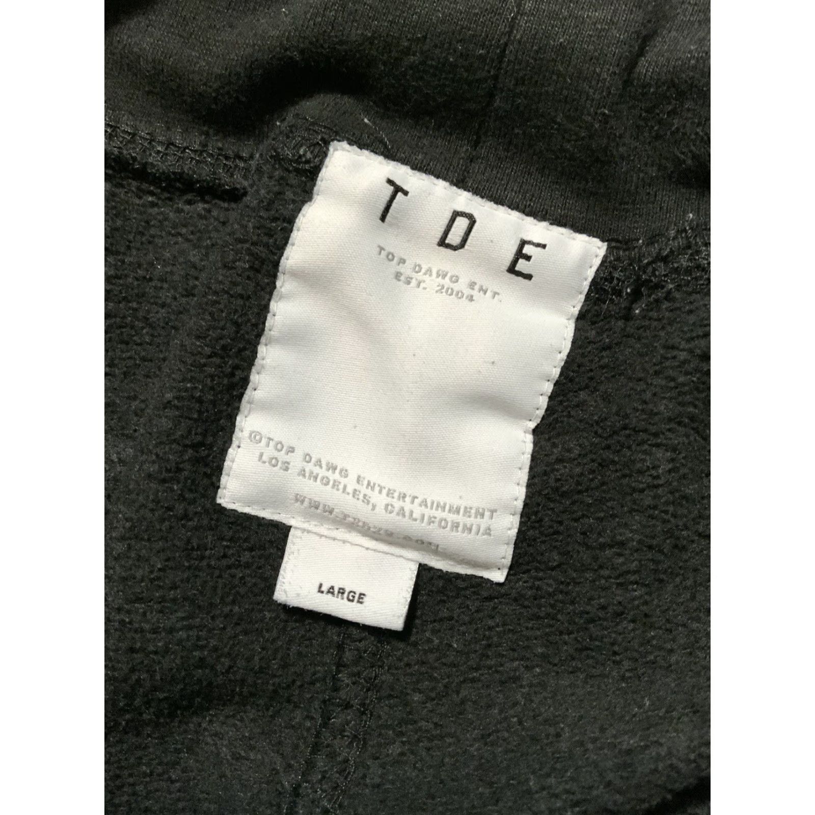 Vintage TDE Top Dawg Entertainment Kendrick Lamar Black Fleece Jogger Sweatpants L Mens Size US L / EU 52-54 / 3 - 4 Thumbnail