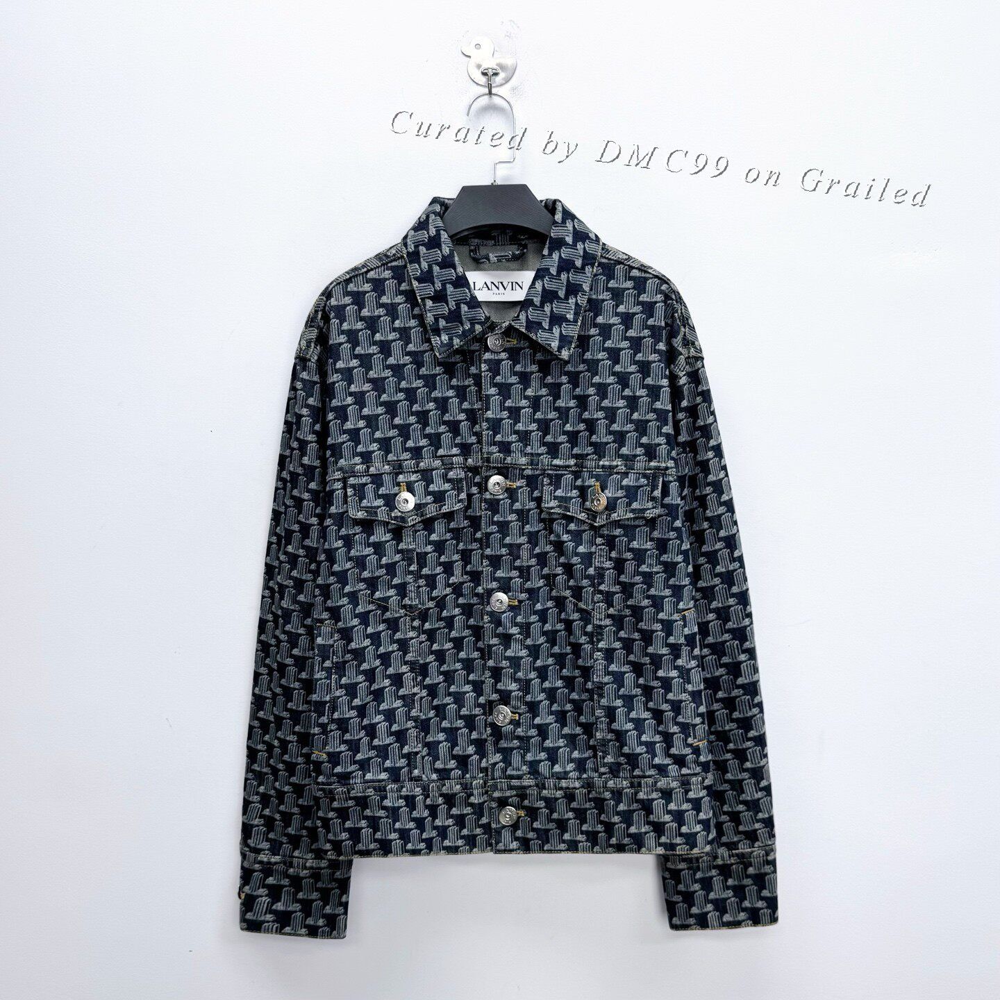 Lanvin Lanvin Logo Back Label Denim Jacket Size US L / EU 52-54 / 3 - 1 Thumbnail