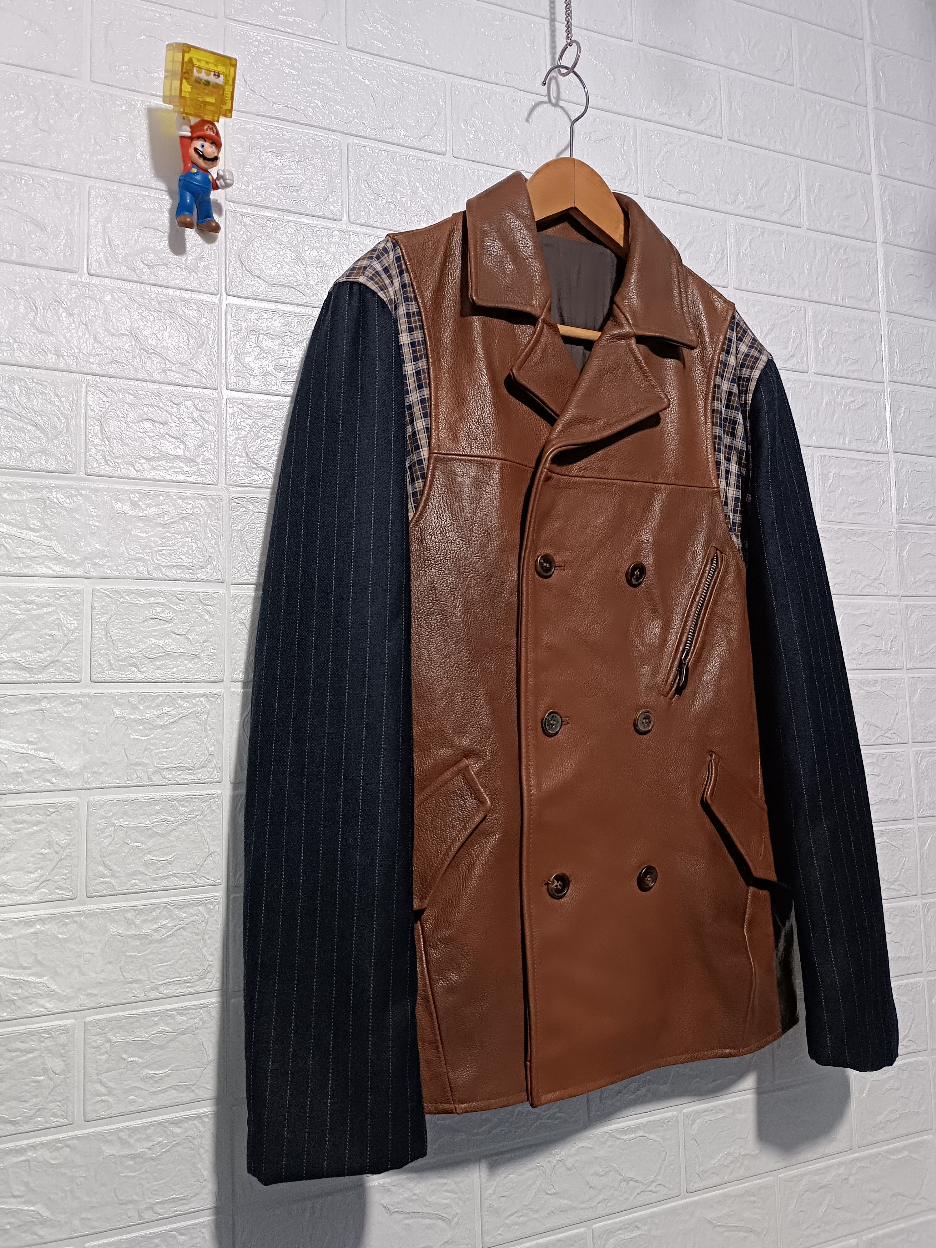 Japanese Brand Intermezzo Limited Edition Leather Double Breasted Jacket Size US L / EU 52-54 / 3 - 4 Thumbnail