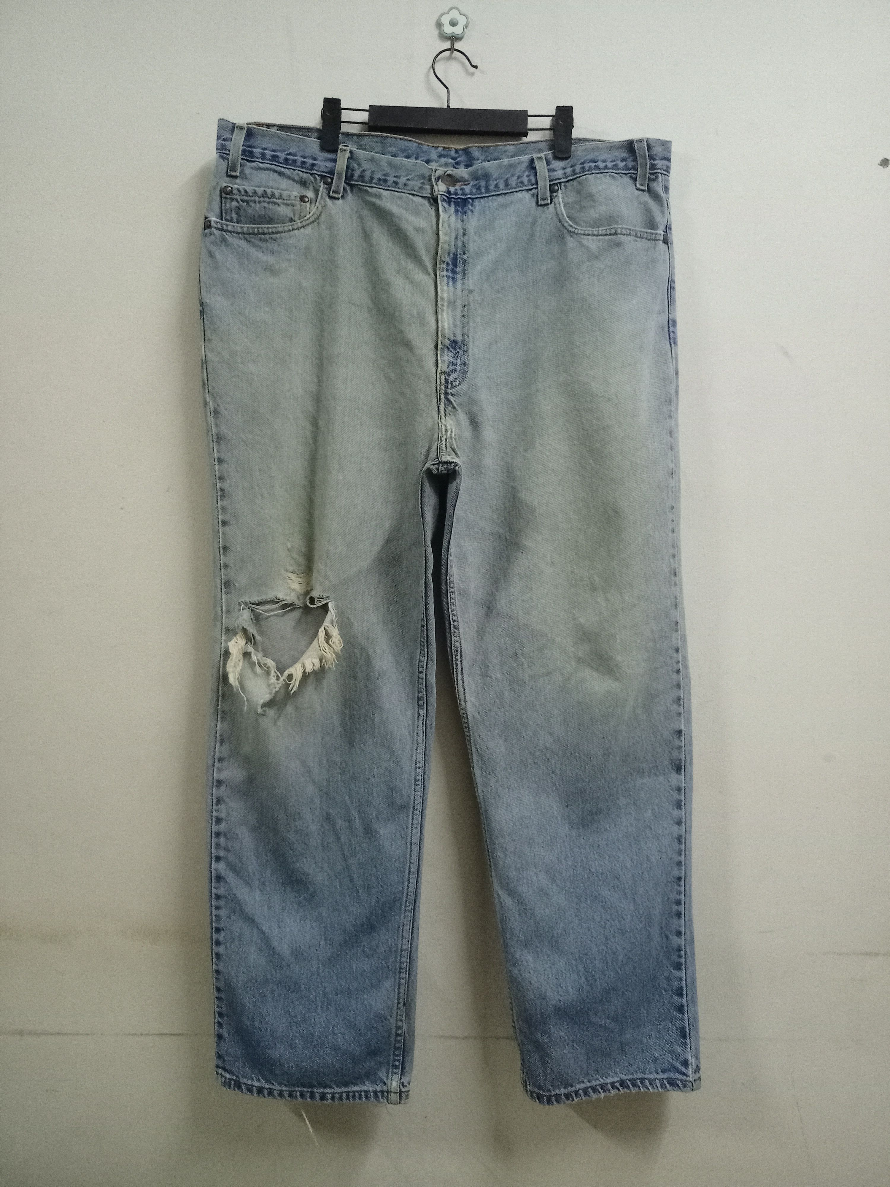 Vintage 90s THRASHED Ripped Distressed Levi Silvertab Baggy Jeans shops