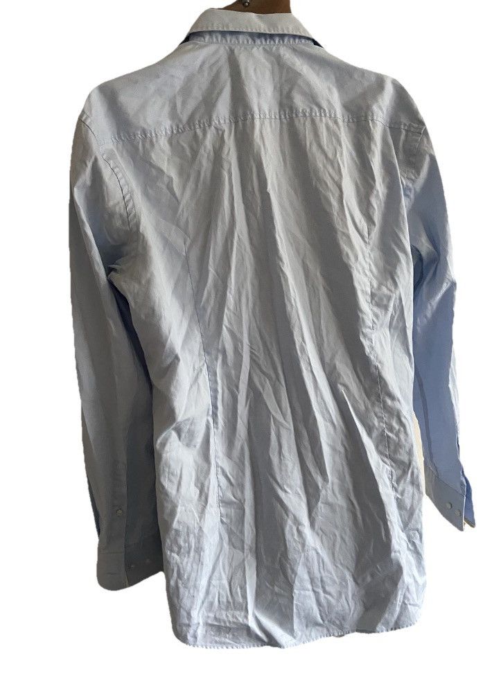 Hugo Boss Hugo Boss Blue Slim Fit Easy Iron Men’s Woven in Australia Size US XL / EU 56 / 4 - 2 Thumbnail