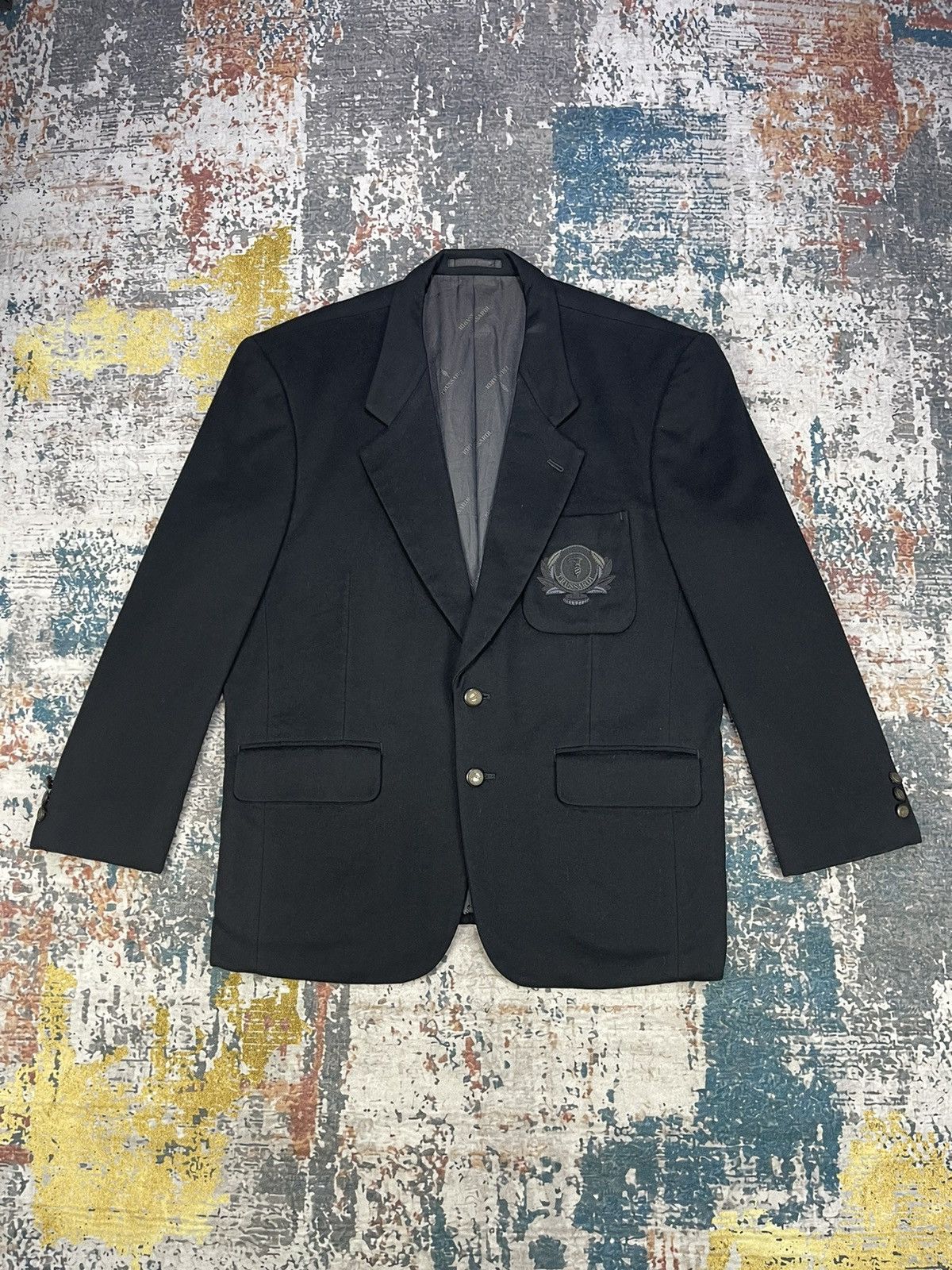 Trussardi Vintage Trussardi Single Breasted Wool Blazer Jacket Size US M / EU 48-50 / 2 - 7 Thumbnail