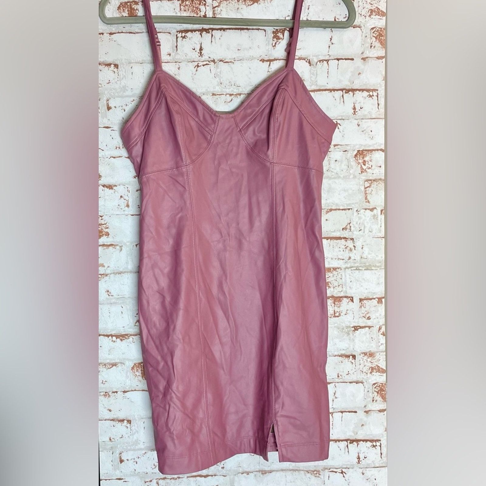 Free People Intimately by Free People Pink Faux Leather Dress Size S / US 4 / IT 40 - 1 Thumbnail