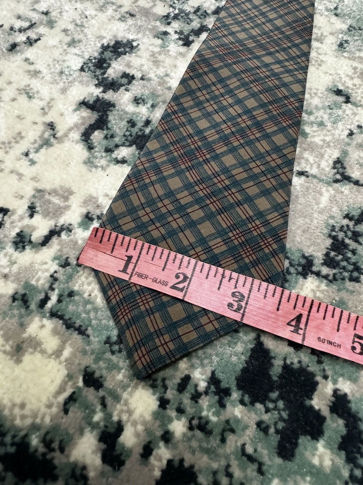 Christian Dior Monsieur CHECKERED PATTERN PRINT SILK NECK TIE Size ONE SIZE - 4 Thumbnail