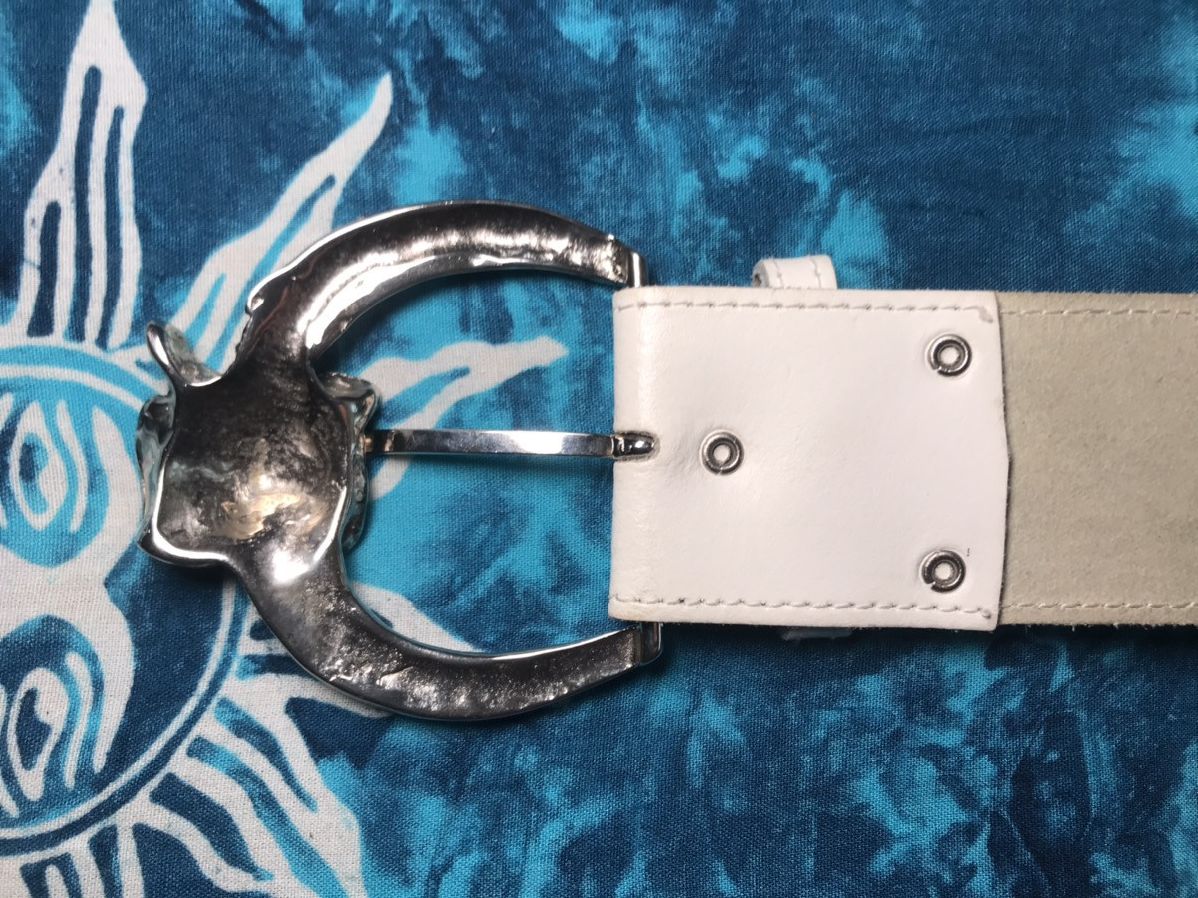 Cowboy Equipment Y2K Vintage Leather Cowboy belts Handmade Size 28 - 14 Thumbnail