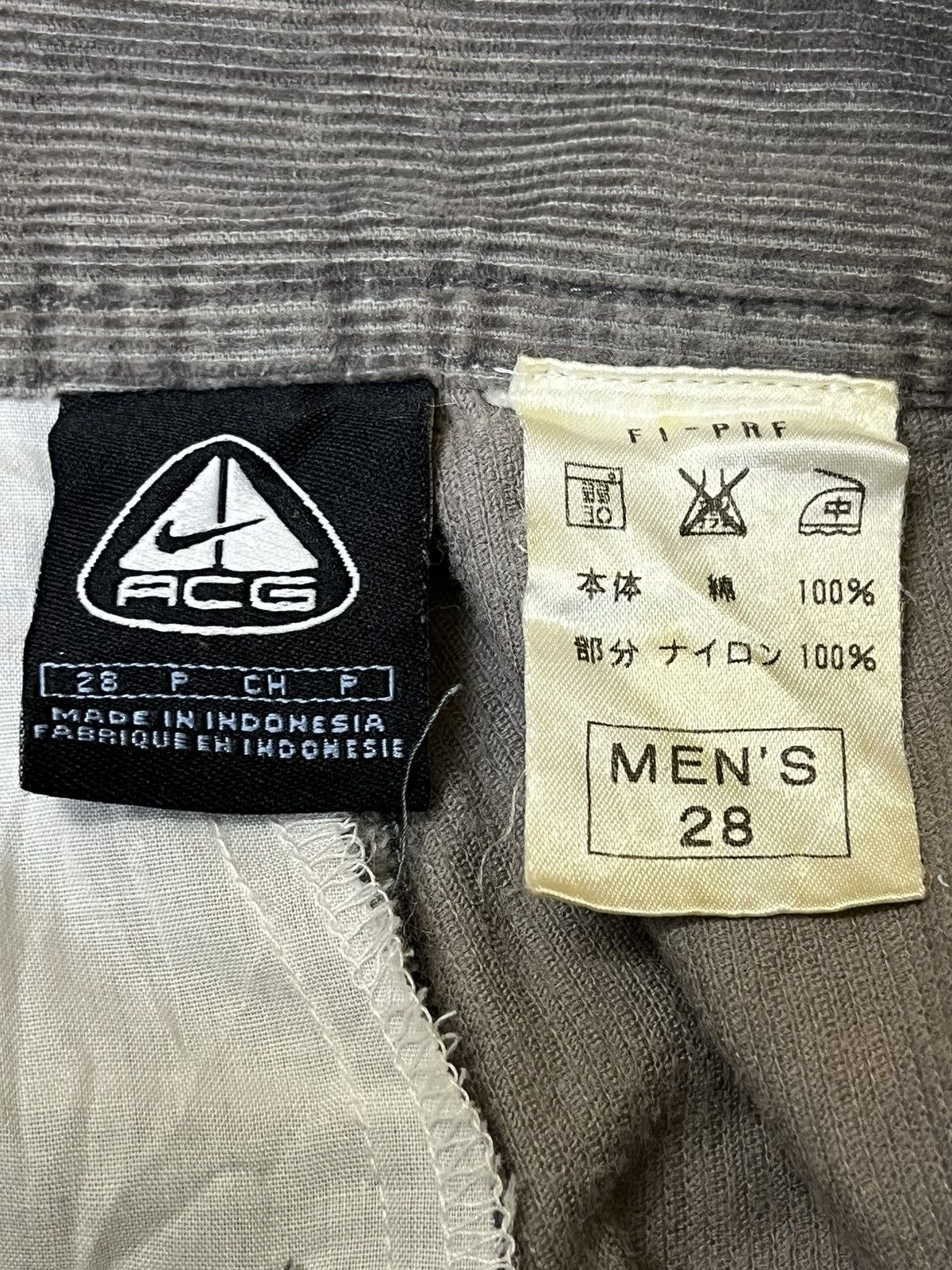 Nike ACG VINTAGE Y2K NIKE ACG DOUBLE KNEE TROUSERS CORDUROY PANTS Size US 29 - 18 Thumbnail