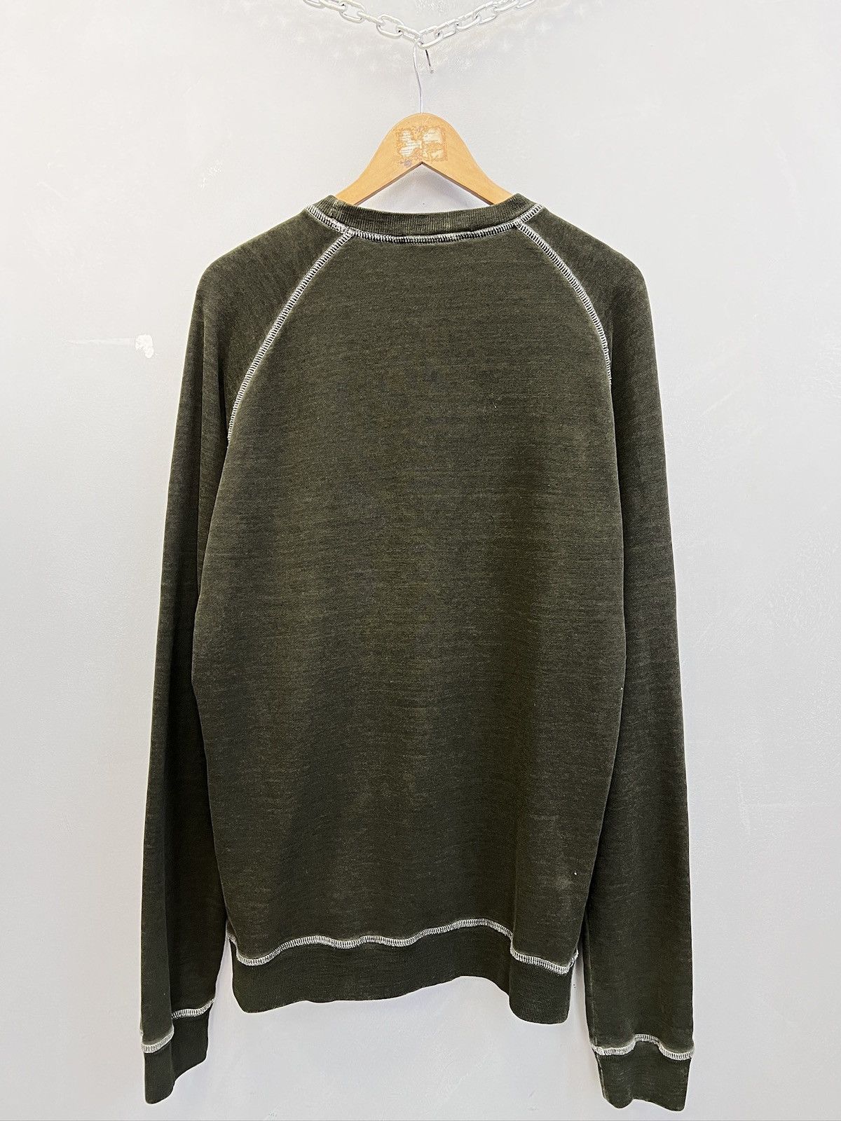 Dsquared2 Dsquared2 khaki washed sweatshirt 2000’s style big logo Size US L / EU 52-54 / 3 - 8 Thumbnail