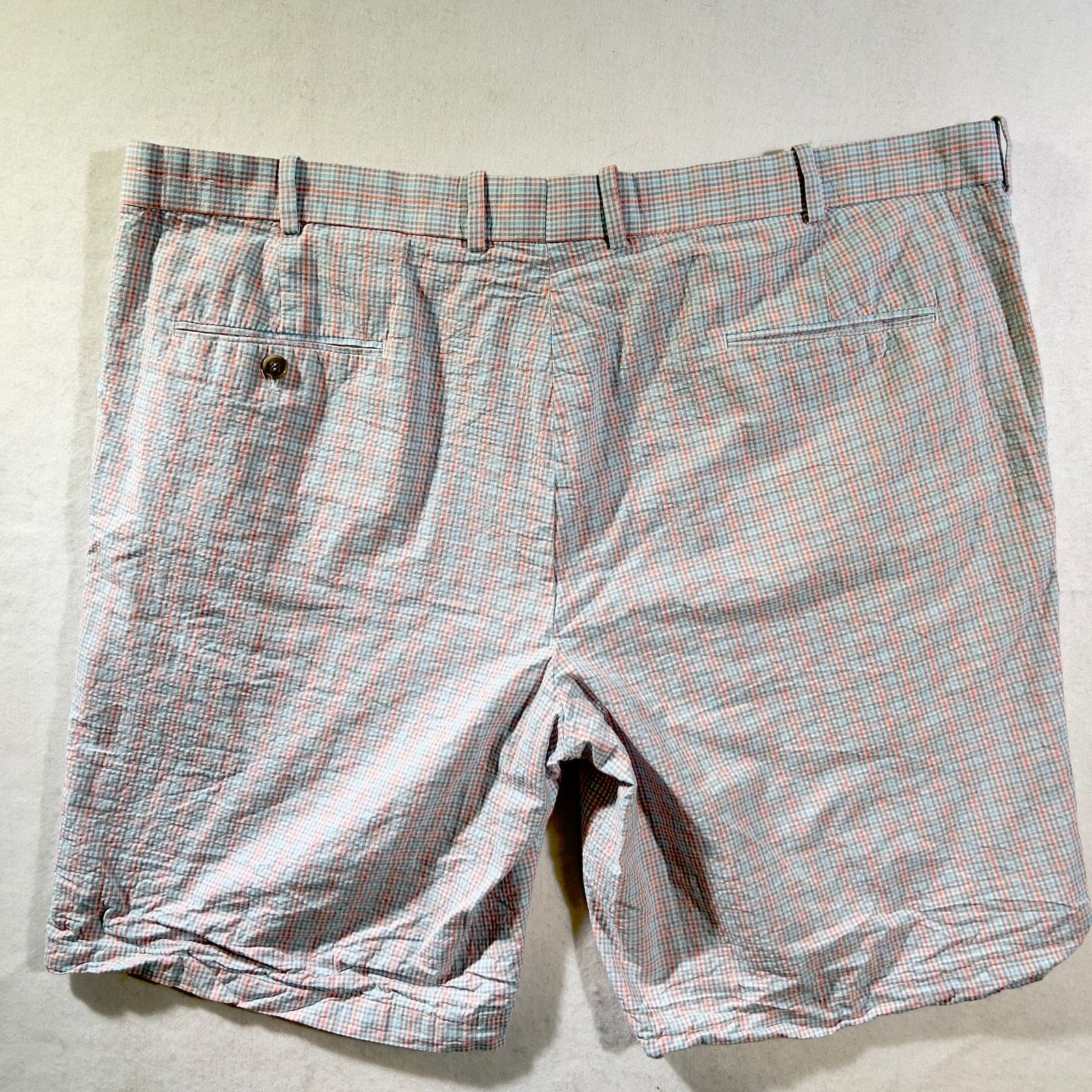 Other Carnoustie Seer Sucker Shorts Men's 42W Blue Pink Check Size US 42 / EU 58 - 5 Thumbnail