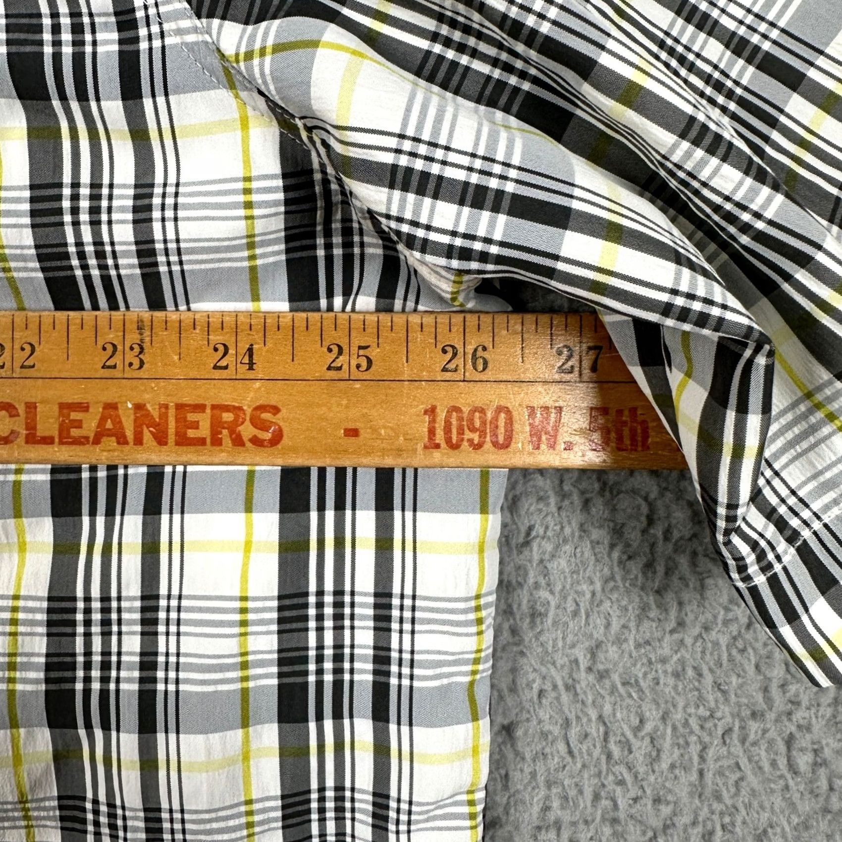 Eddie Bauer Eddie Bauer Travex Nylon Blend Shirt Hiking Mens TXL Tall Gray Plaid Button Up Shirt Size US XL / EU 56 / 4 - 6 Thumbnail
