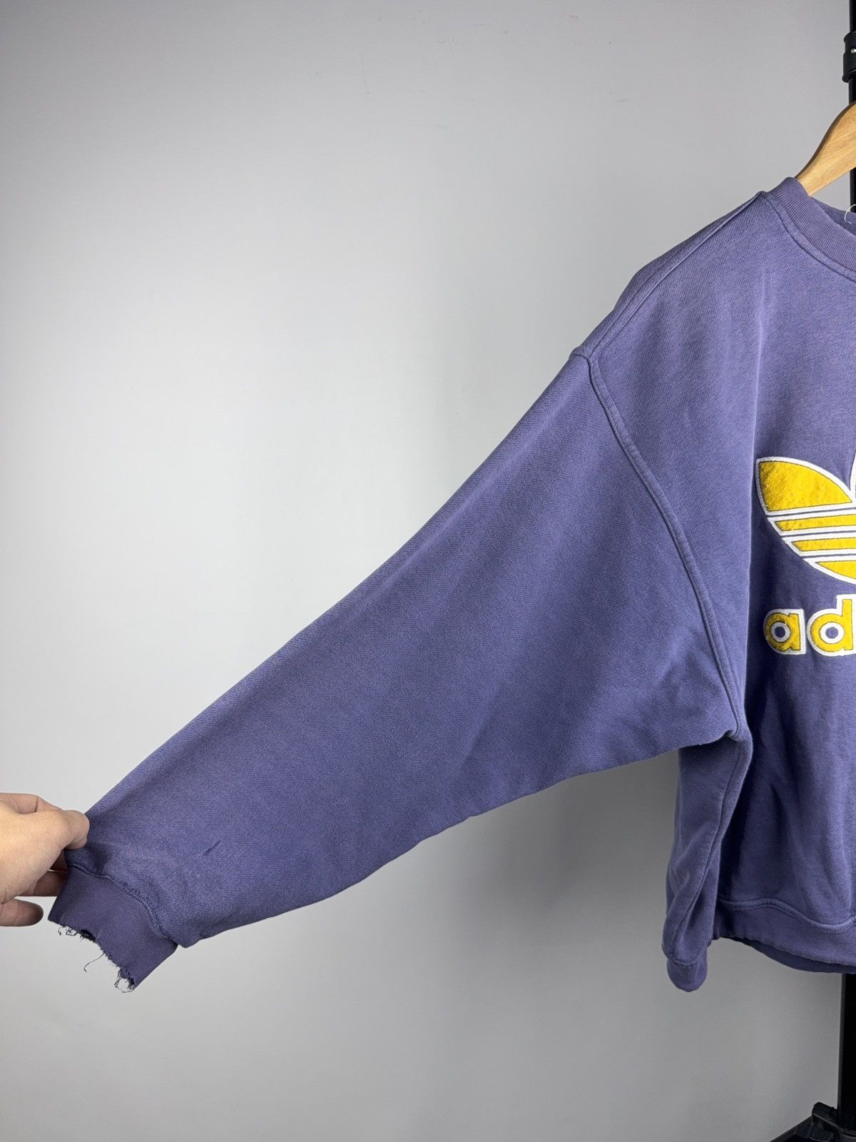 Adidas Vintage 90s Retro Distressed Adidas Sweatshirt Y2K Size US L / EU 52-54 / 3 - 7 Thumbnail