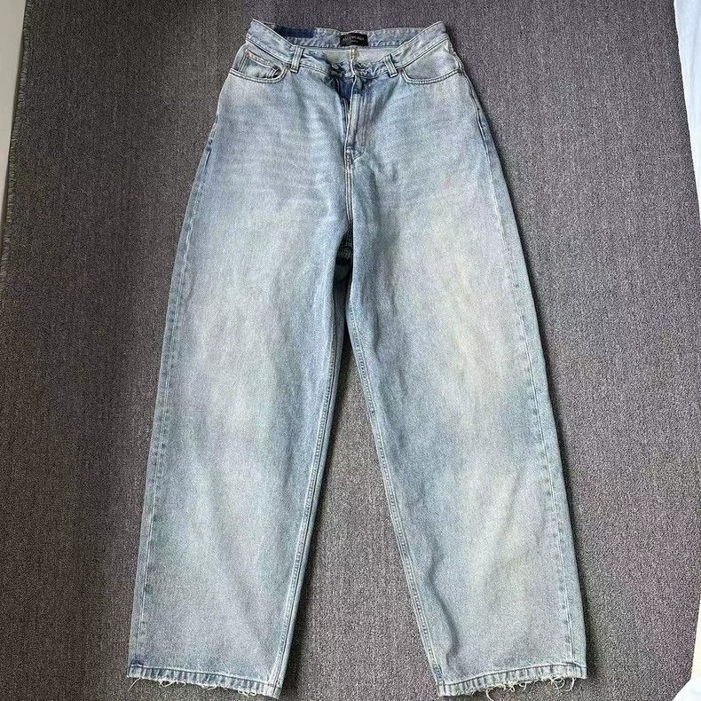 Balenciaga Balenciaga size M Fw22 Distressed High-Rise Water-Washed B Size US 27 - 1 Thumbnail