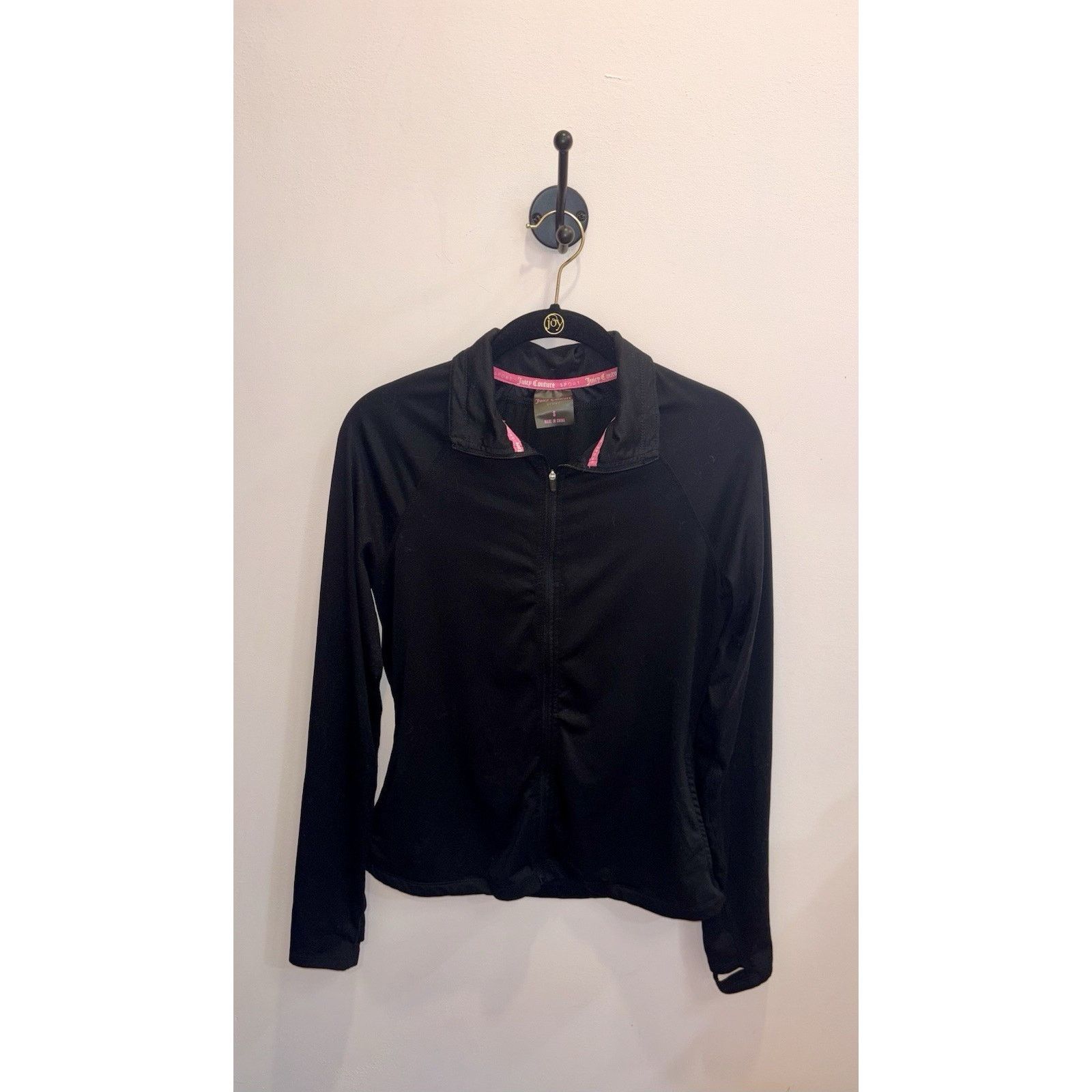 Juicy Couture Juicy Couture Black Track Jacket Zip Up Womens M Size M / US 6-8 / IT 42-44 - 3 Thumbnail
