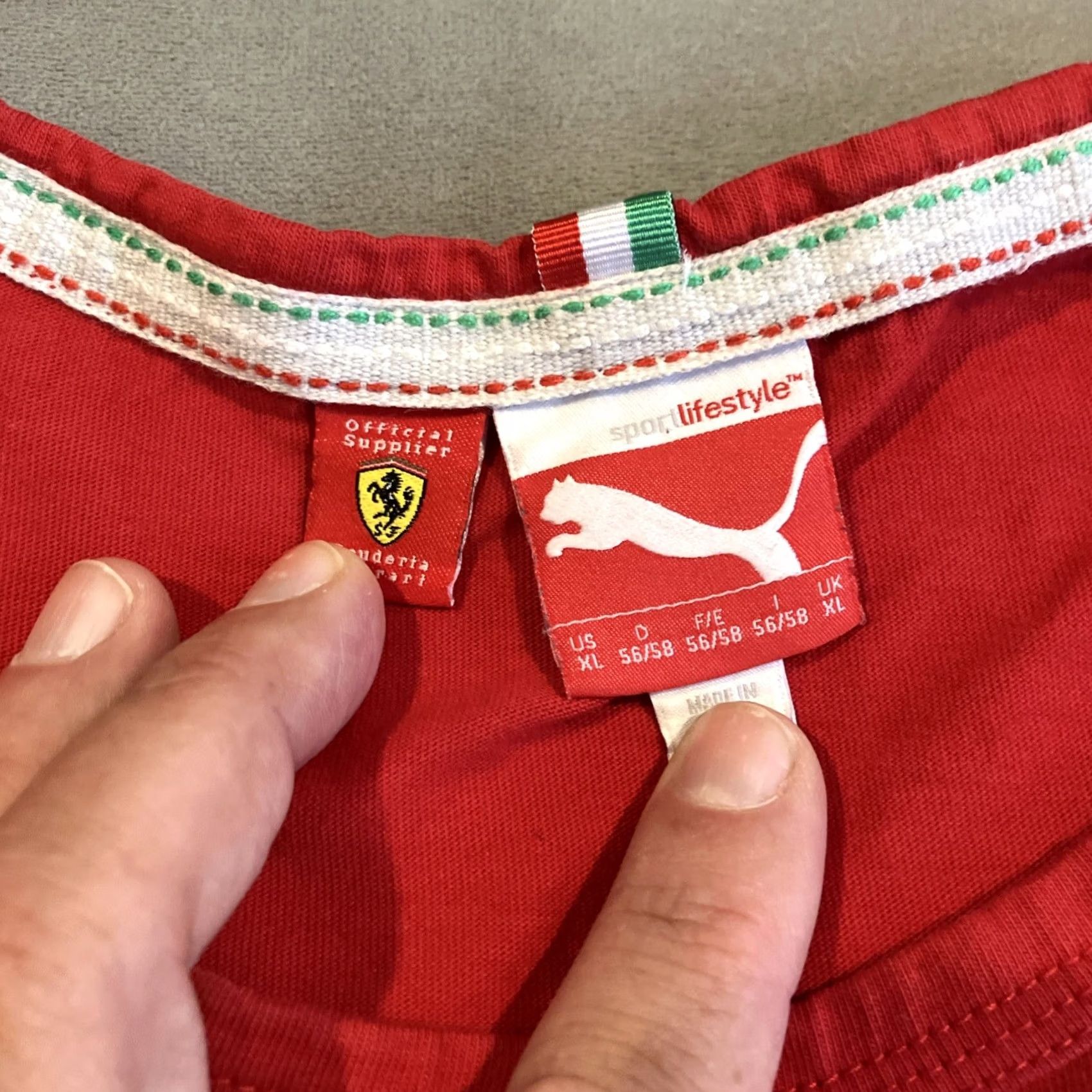 Puma PUMA Scuderia Ferrari T Shirt Long Sleeve Embroidered Men's XL Awesome Size US XL / EU 56 / 4 - 4 Thumbnail