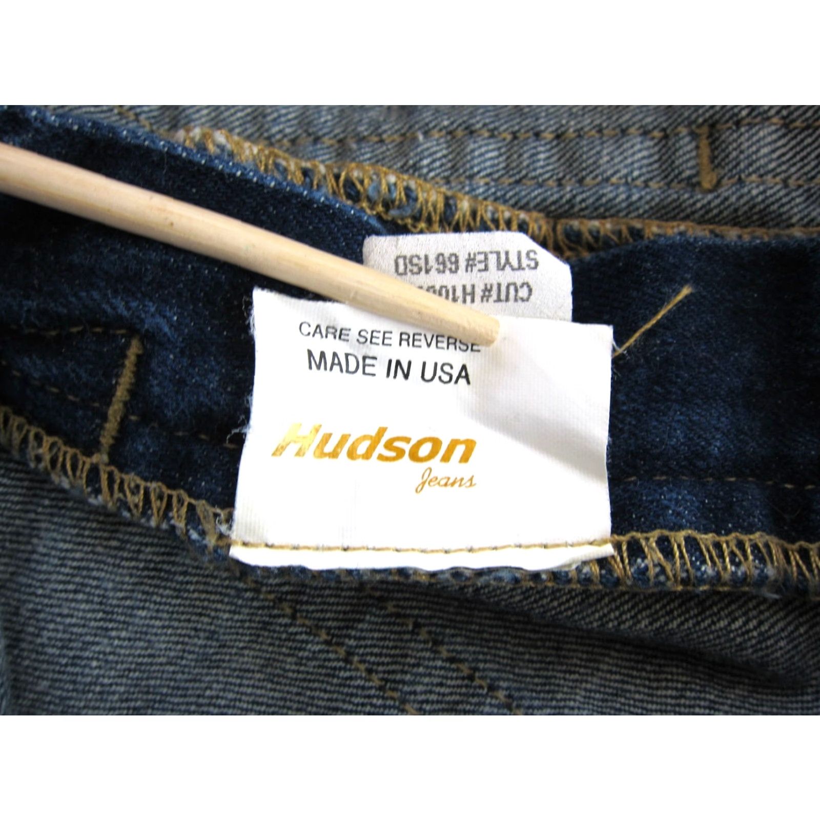Hudson Hudson Skirt Denim Pencil Medium Wash 28 Regular Blue Cotton Spandex Knee Length Vintage? No Size 28" / US 6 / IT 42 - 4 Thumbnail
