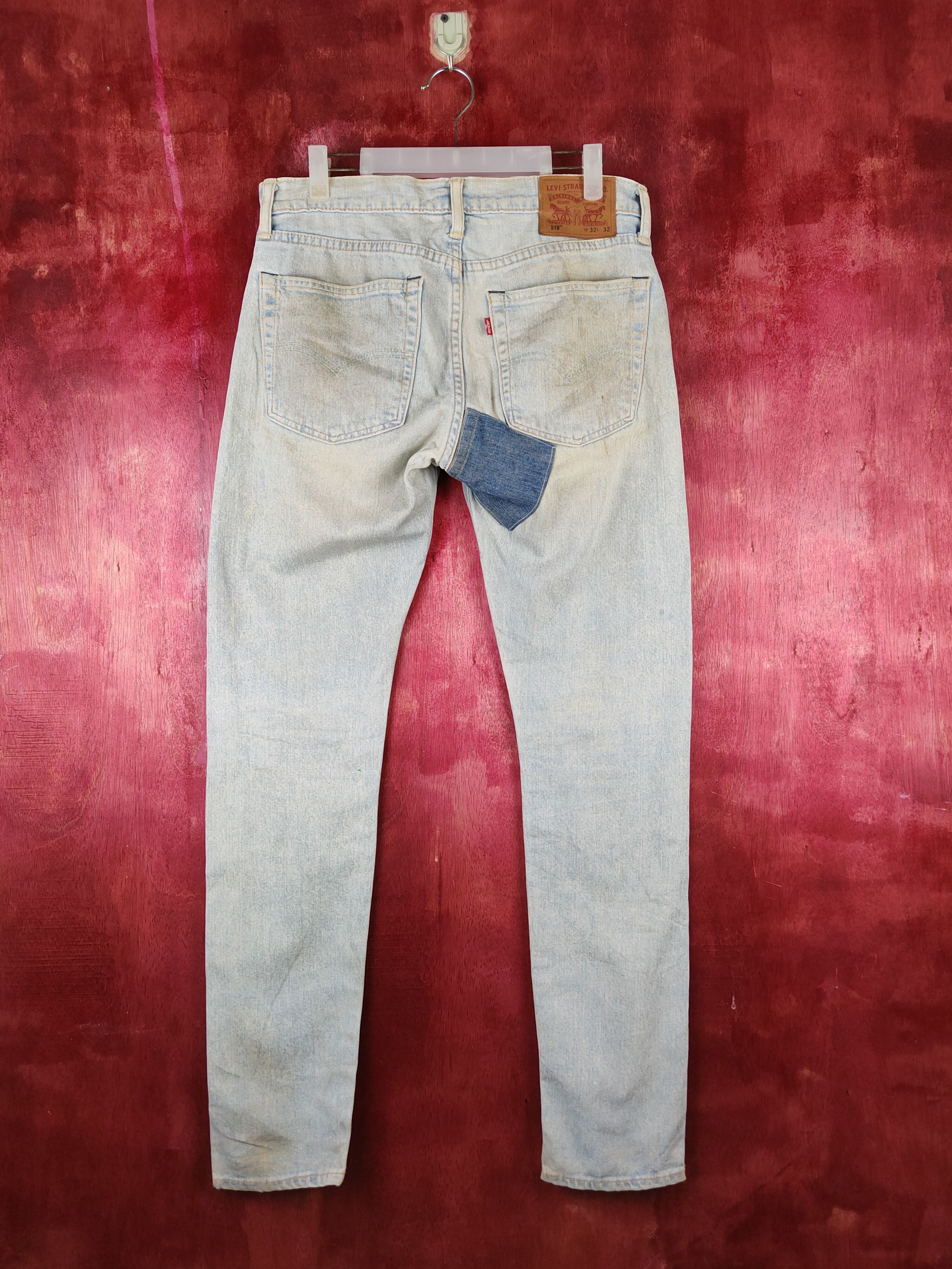 Levi's 519 Levi's Blue Faded vintage Skinny Denim #S1413 Size US 32 / EU 48 - 7 Thumbnail