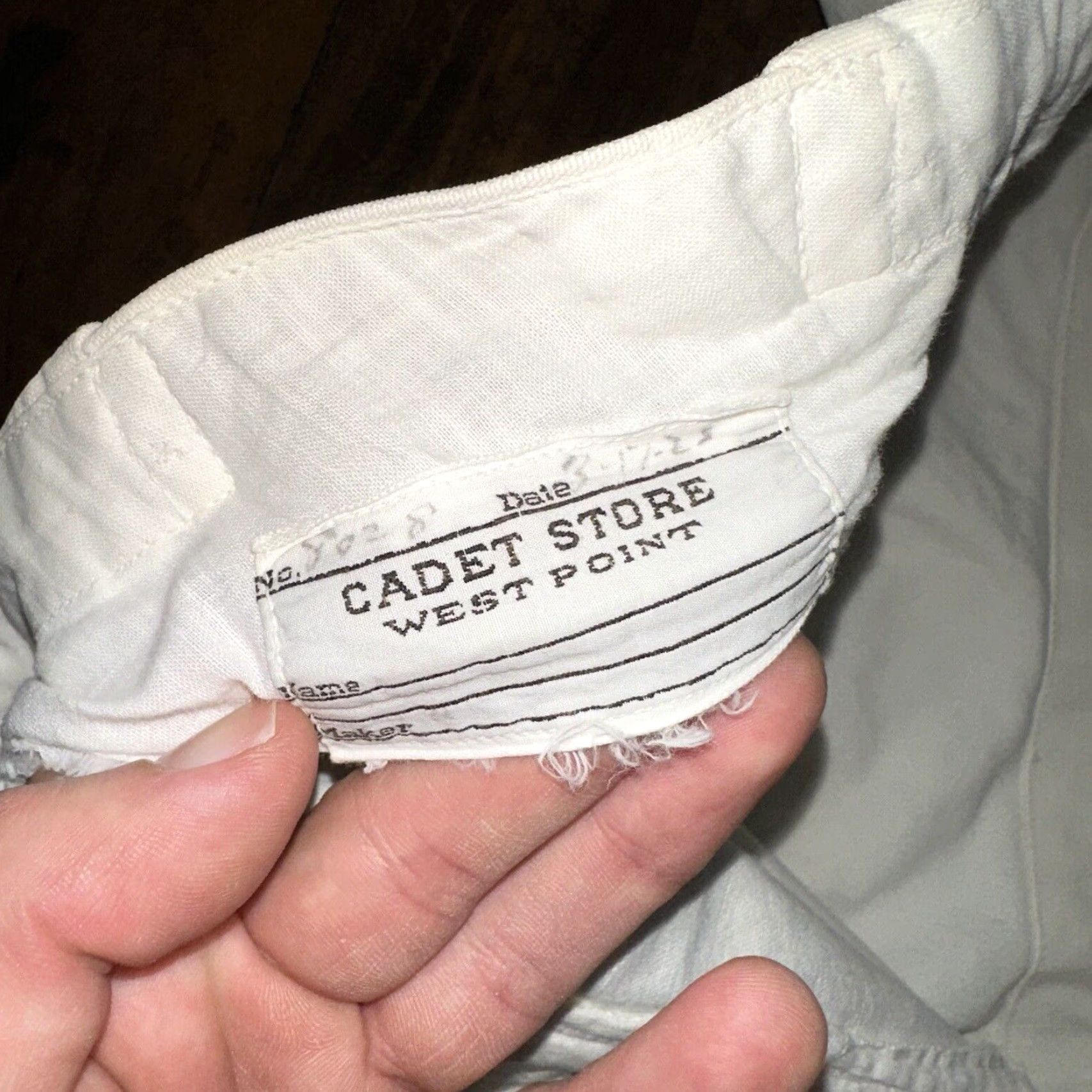 Vintage VINTAGE 1920s White Buckle Back Work Pants Cotton Navy USMA 28x31 Regular Mens 1920s Era Edwar dian Union Made Trusted Vintage Shop Size US 26 / EU 42 - 7 Thumbnail