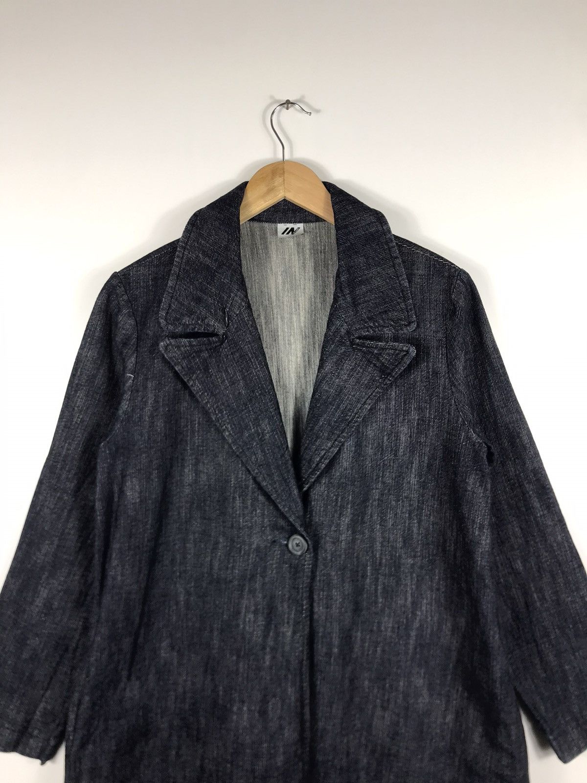 14th Addiction × Japanese Brand 🔥IN Jeans Denim Button Long Coat Size M / US 6-8 / IT 42-44 - 4 Thumbnail