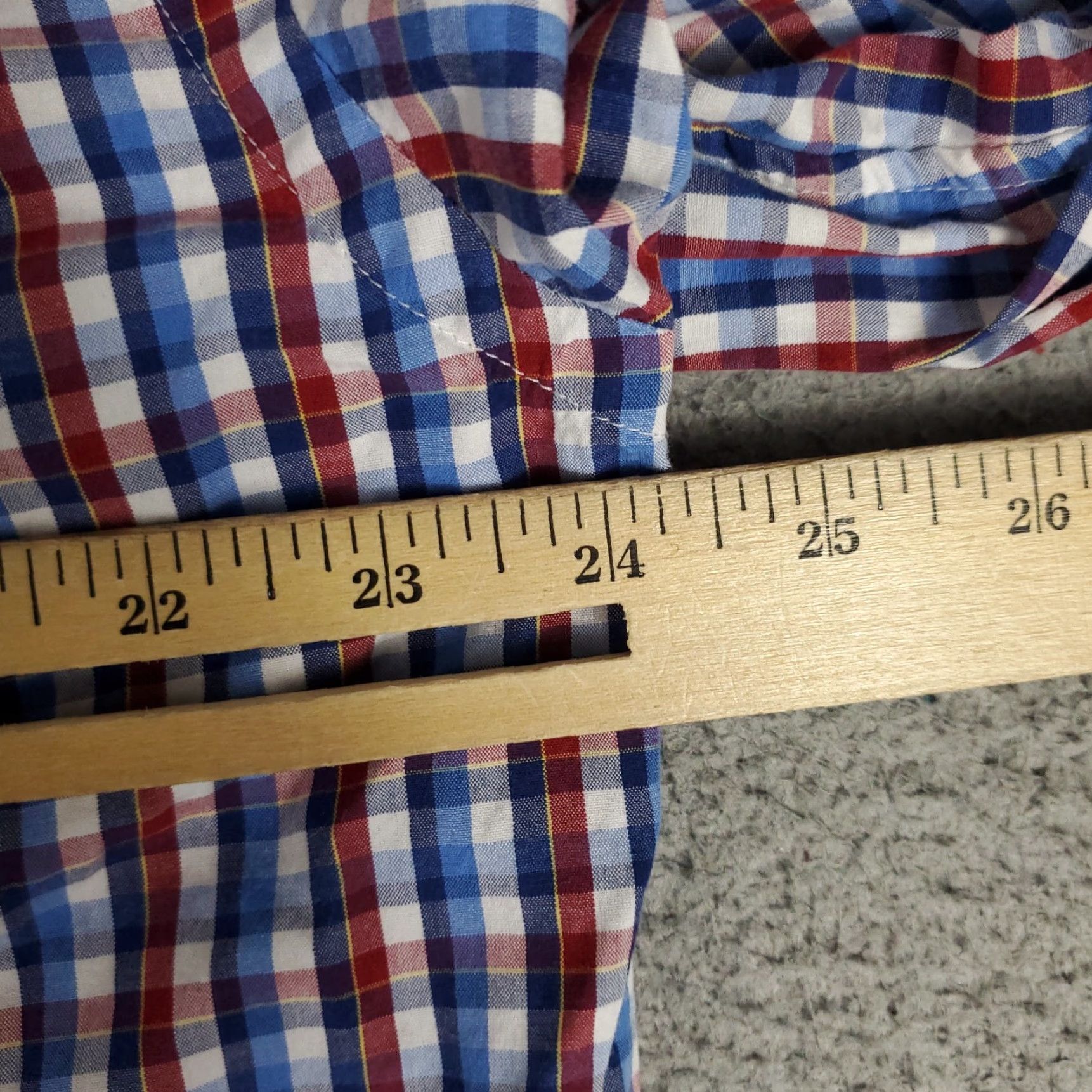 Vineyard Vines Vineyard Vines Shirt Mens Large Red Blue Plaid Slim Fit Button Up Long Sleeve Size US L / EU 52-54 / 3 - 5 Thumbnail