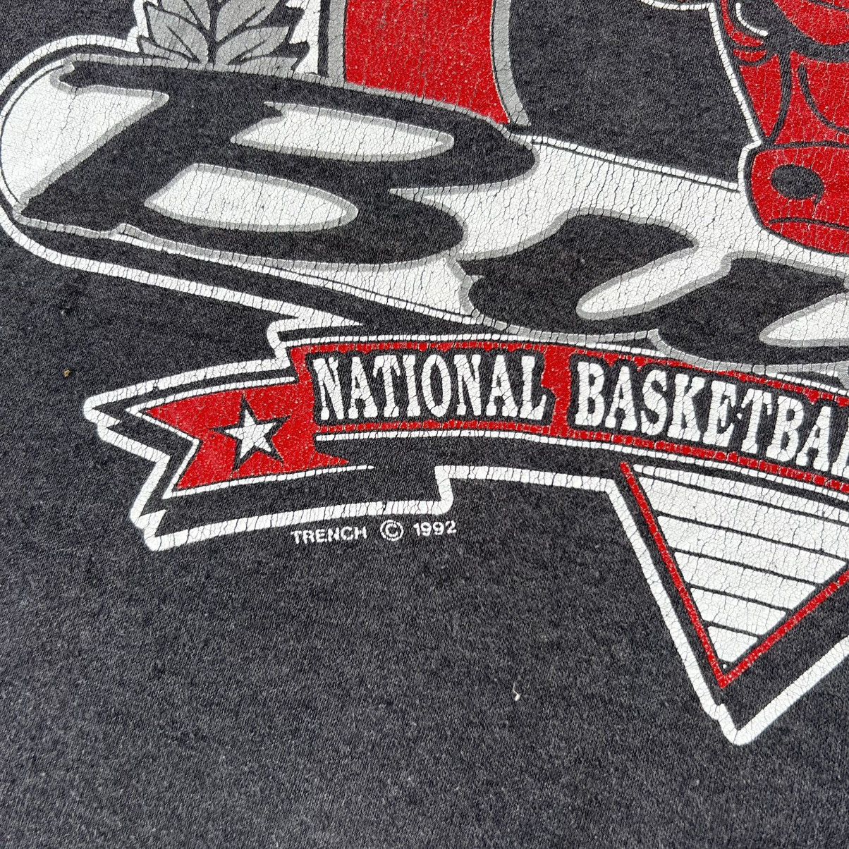 NBA Vintage 1992 Chicago Bulls NBA Rare T Shirt Size US XL / EU 56 / 4 - 6 Thumbnail