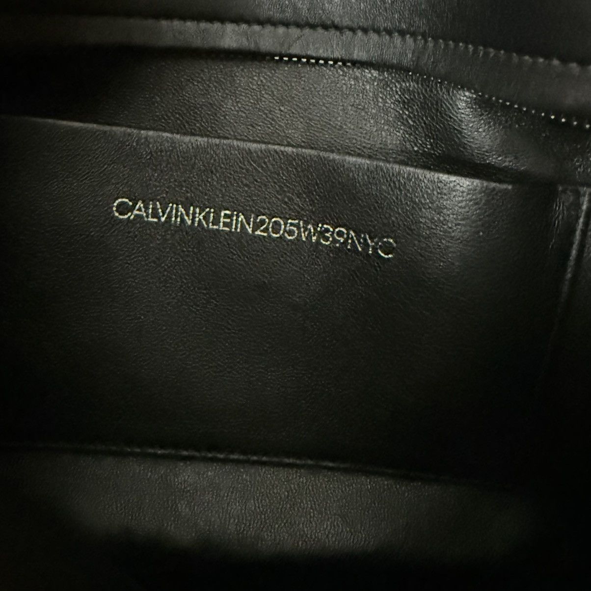 Calvin Klein 205W39NYC Raf Simons for Calvin Klein Black Leather Shoulder Bag Size ONE SIZE - 4 Thumbnail