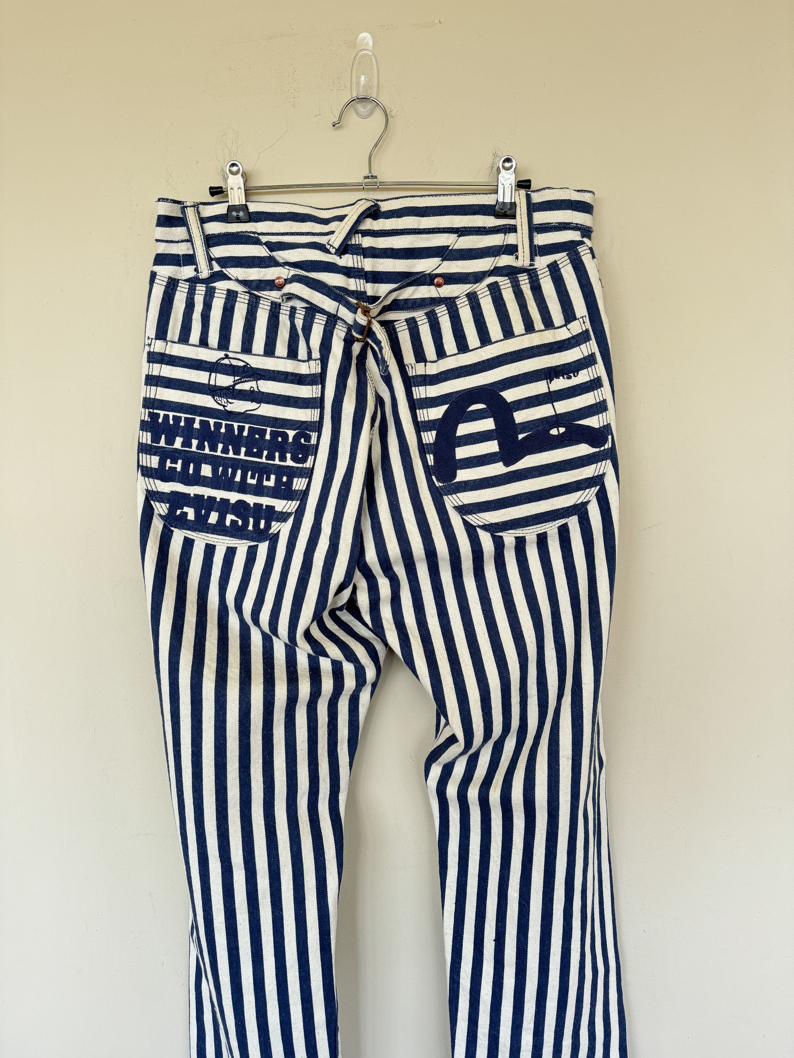 Evisu Evisu Pinstripe Denim Size US 34 / EU 50 - 7 Thumbnail