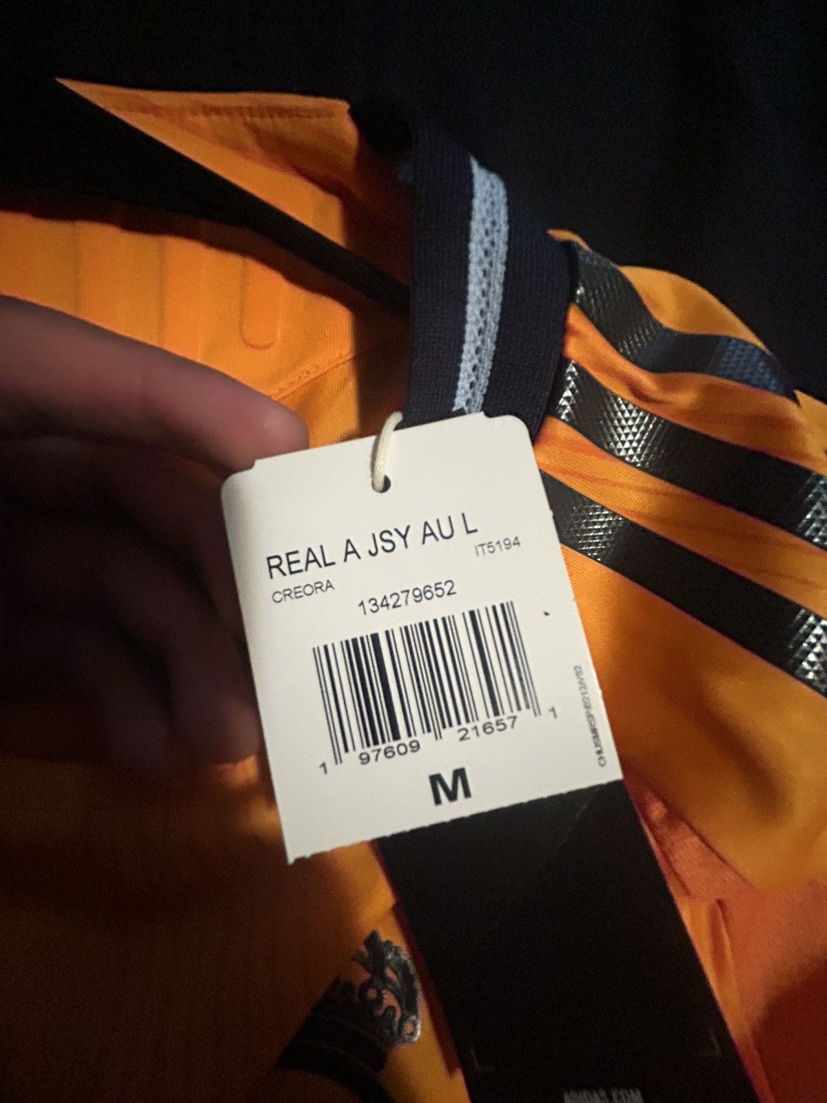 Adidas Vini Jr. Real Madrid Away Authentic Long Sleeve Jersey Size US M / EU 48-50 / 2 - 13 Thumbnail