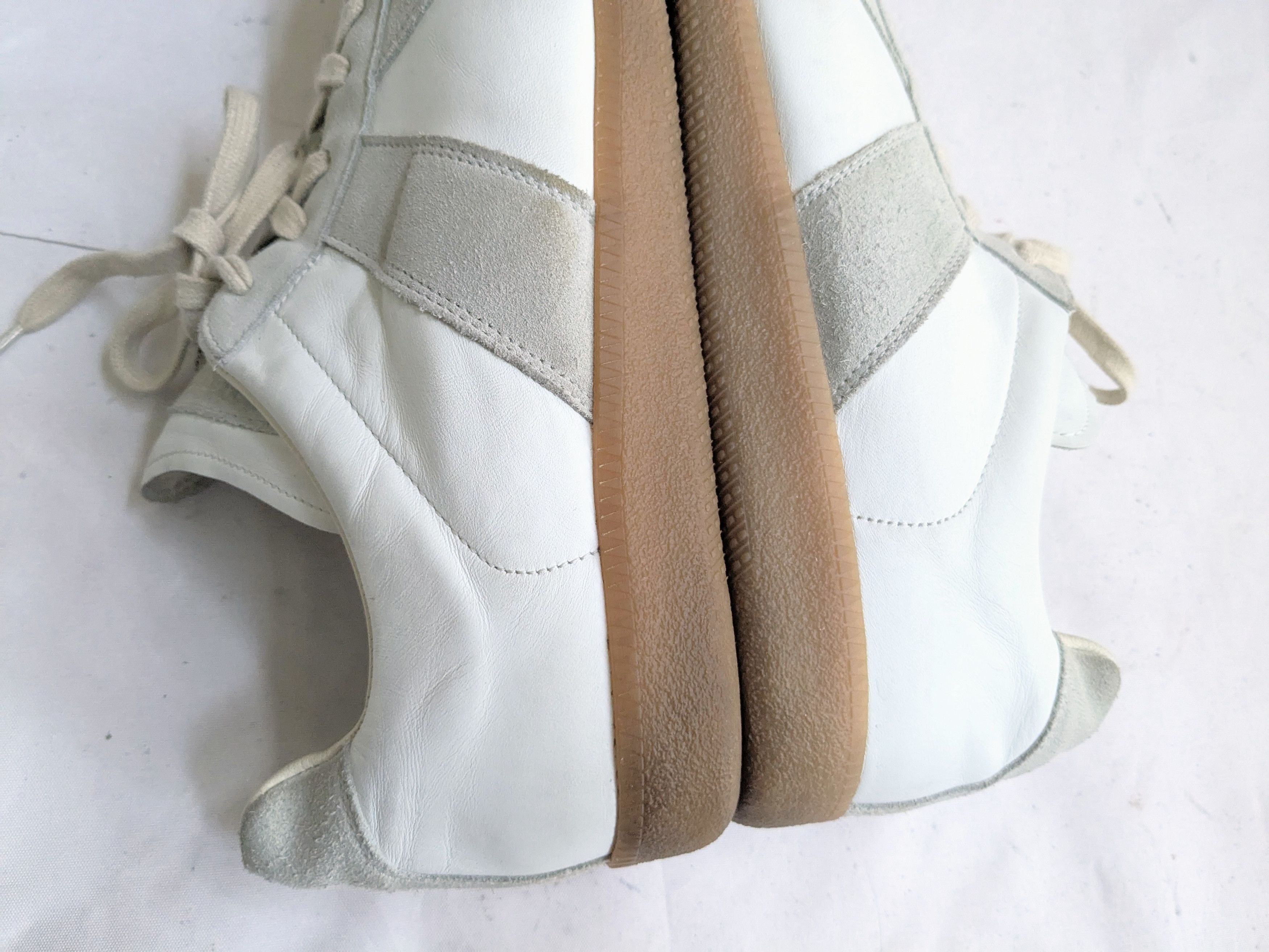 Maison Margiela Maison Mairgiela Replica GAT White Gray 14 47 Low Tops Size US 14 / EU 47 - 7 Thumbnail