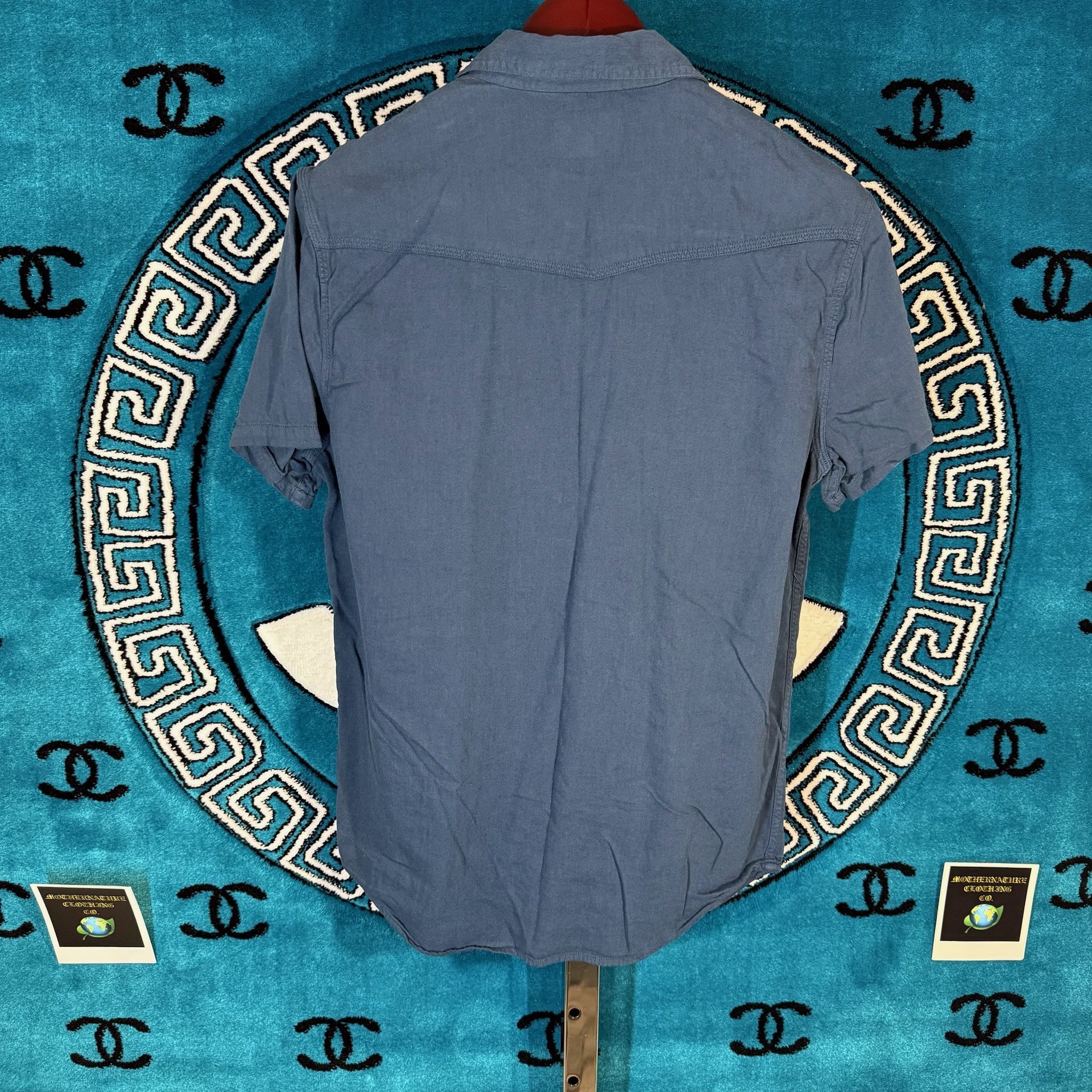 Lucky Brand COLLARED S/S BUTTON UP Size US M / EU 48-50 / 2 - 2 Thumbnail