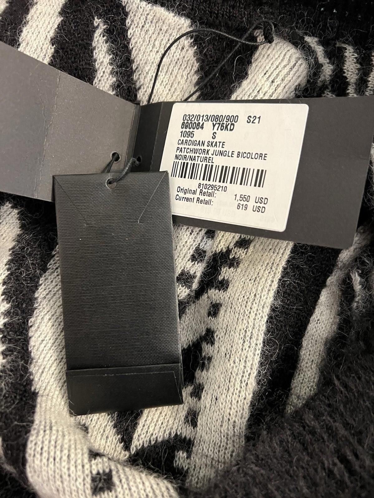 Saint Laurent Paris SAINT LAURENT PARIS Cardigan Skate Patchwork Knit Size US S / EU 44-46 / 1 - 9 Thumbnail