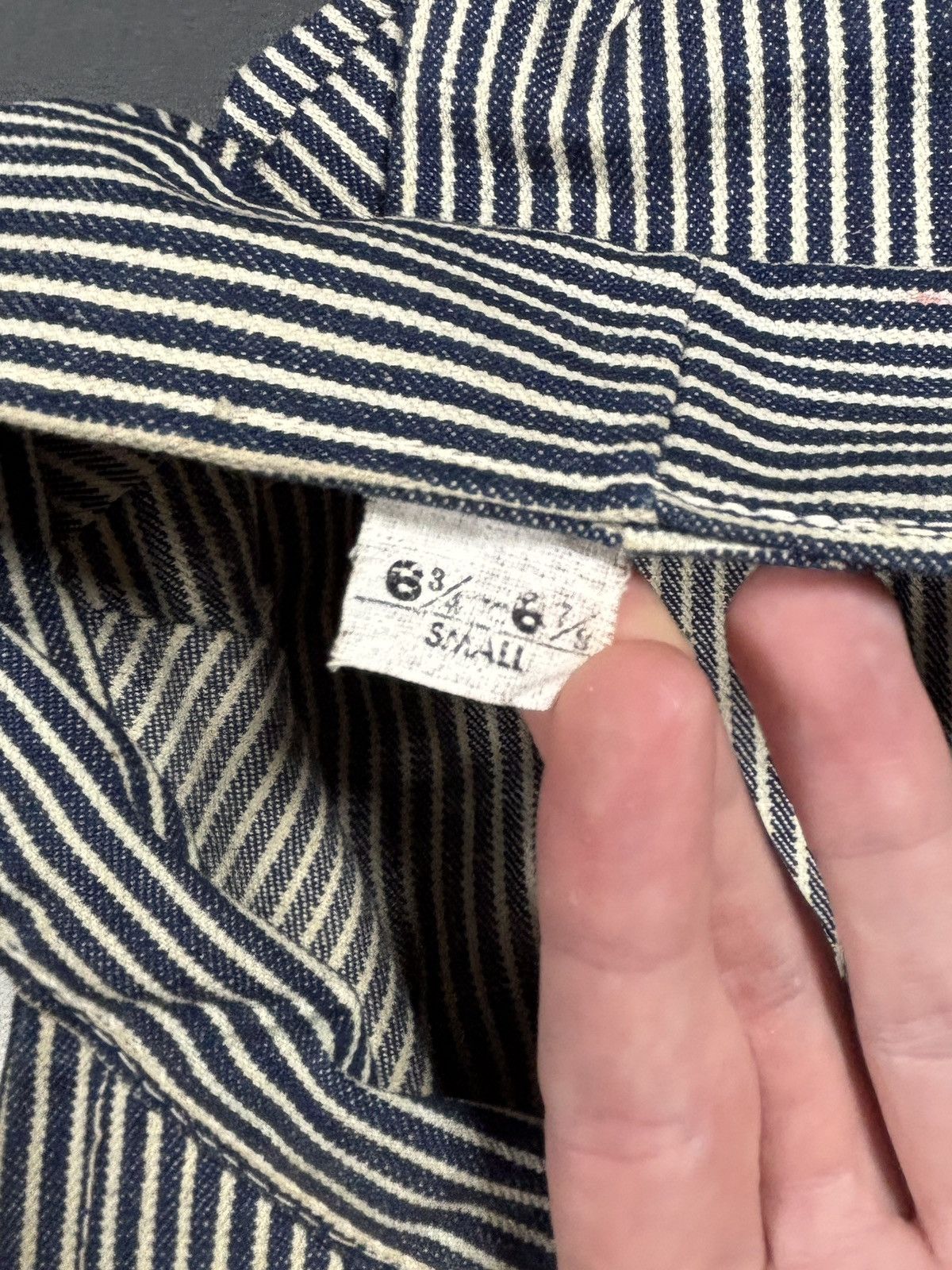 Levi's Vintage Levi's Railway Cap Hickory Stripe White Tab 60s 70s Size ONE SIZE - 7 Thumbnail