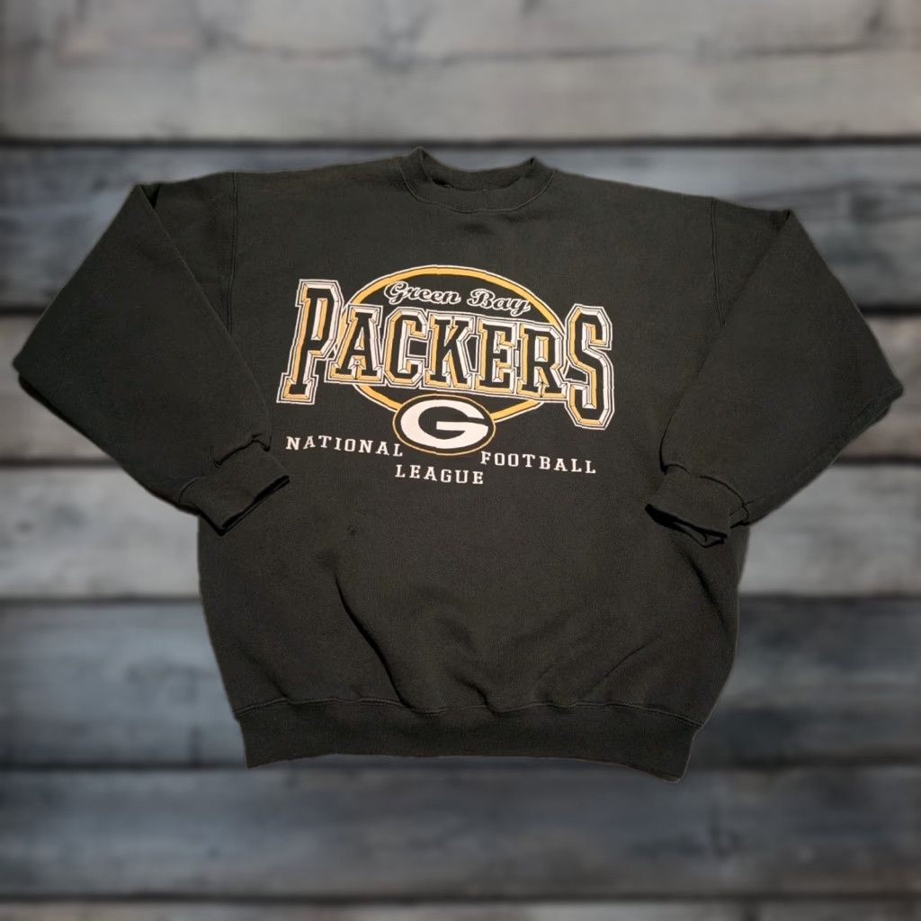 Logo Athletic VINTAGE Logo Athletic Green Bay Packers Sweatshirt Crewneck L Green NFL USA Made Mens Size US L / EU 52-54 / 3 - 1 Thumbnail