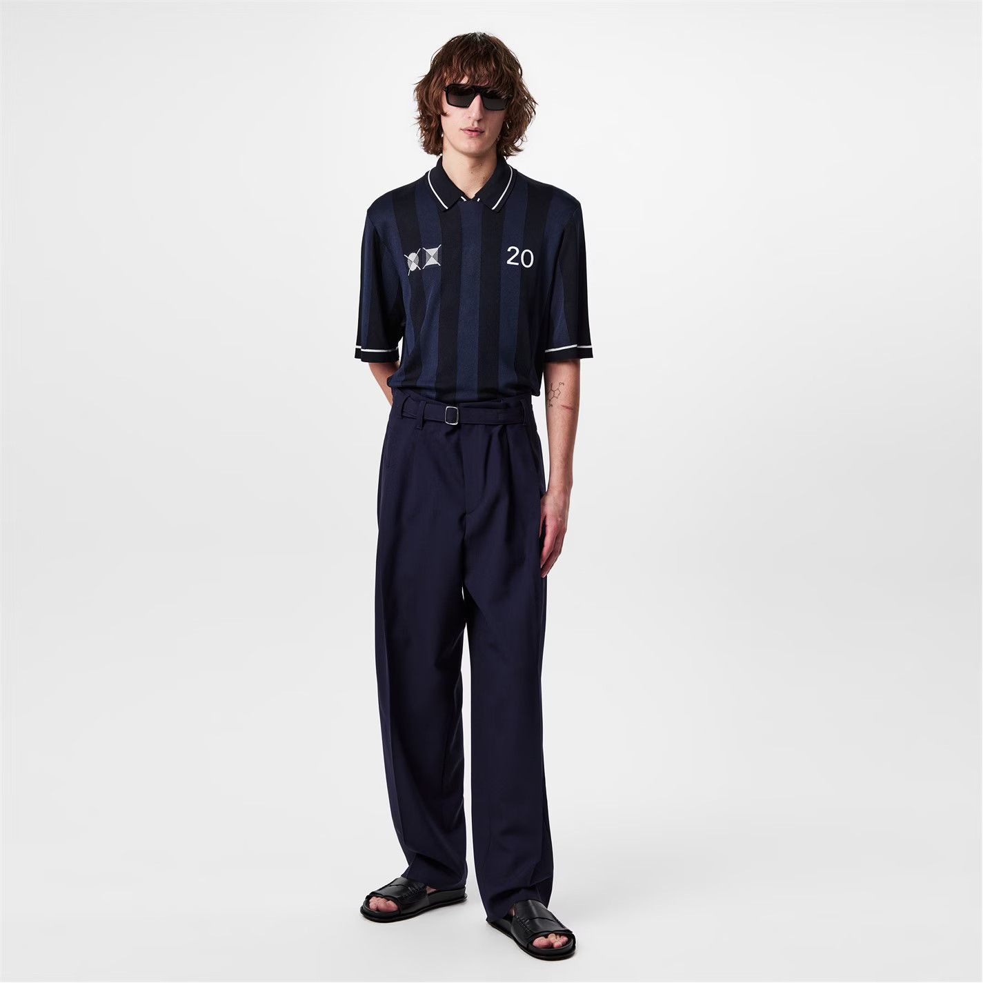 Jacquemus o1g2r1mq0426 Liga Polo Shirt in Dark Navy Size US L / EU 52-54 / 3 - 6 Thumbnail
