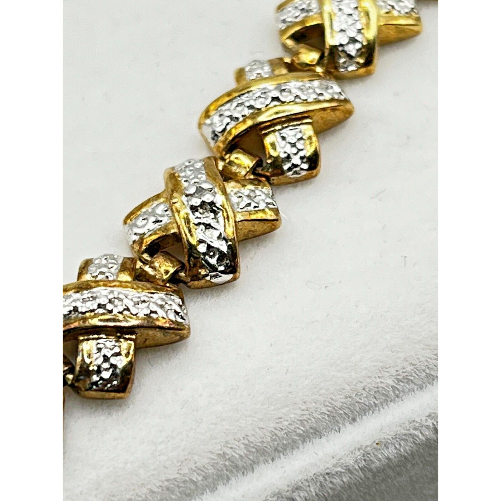The Unbranded Brand Vintage Gold Plated Sterling Silver 925 Bracelet 8″ and 18G Size ONE SIZE - 4 Thumbnail