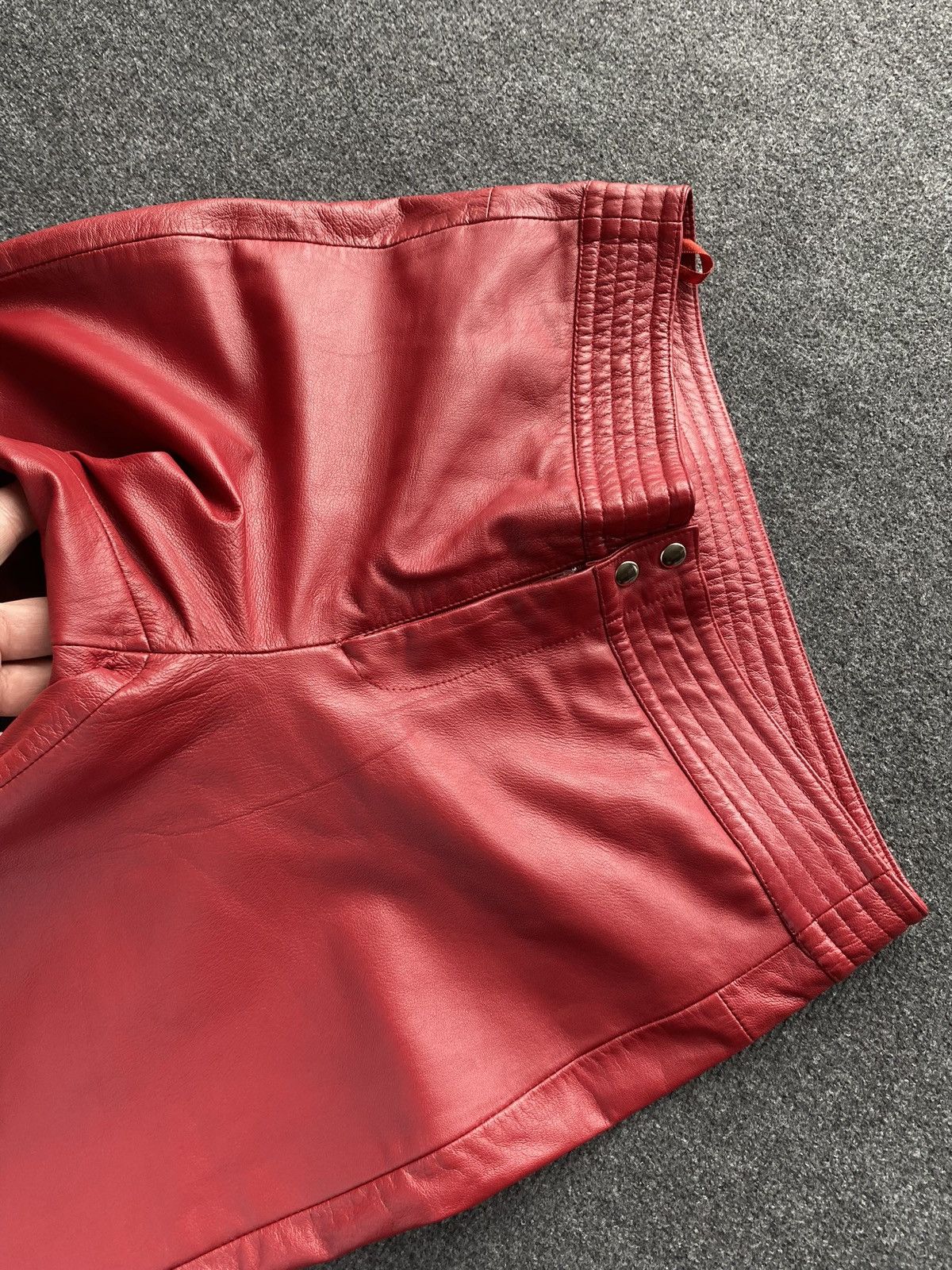 Other 🔥Opium Punk Gothic Red Leather Pants Women Alt goth emo y2k Size 28" / US 6 / IT 42 - 18 Thumbnail