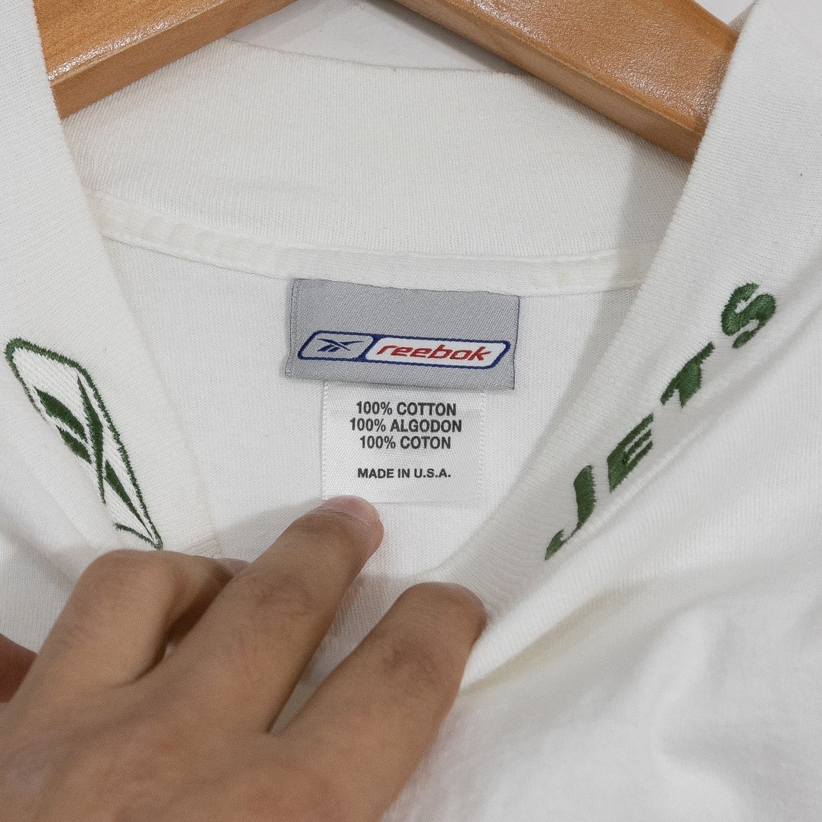 Vintage Vintage 90s New York Jets Reebok Mock Neck T Shirt Medium Size US M / EU 48-50 / 2 - 4 Thumbnail