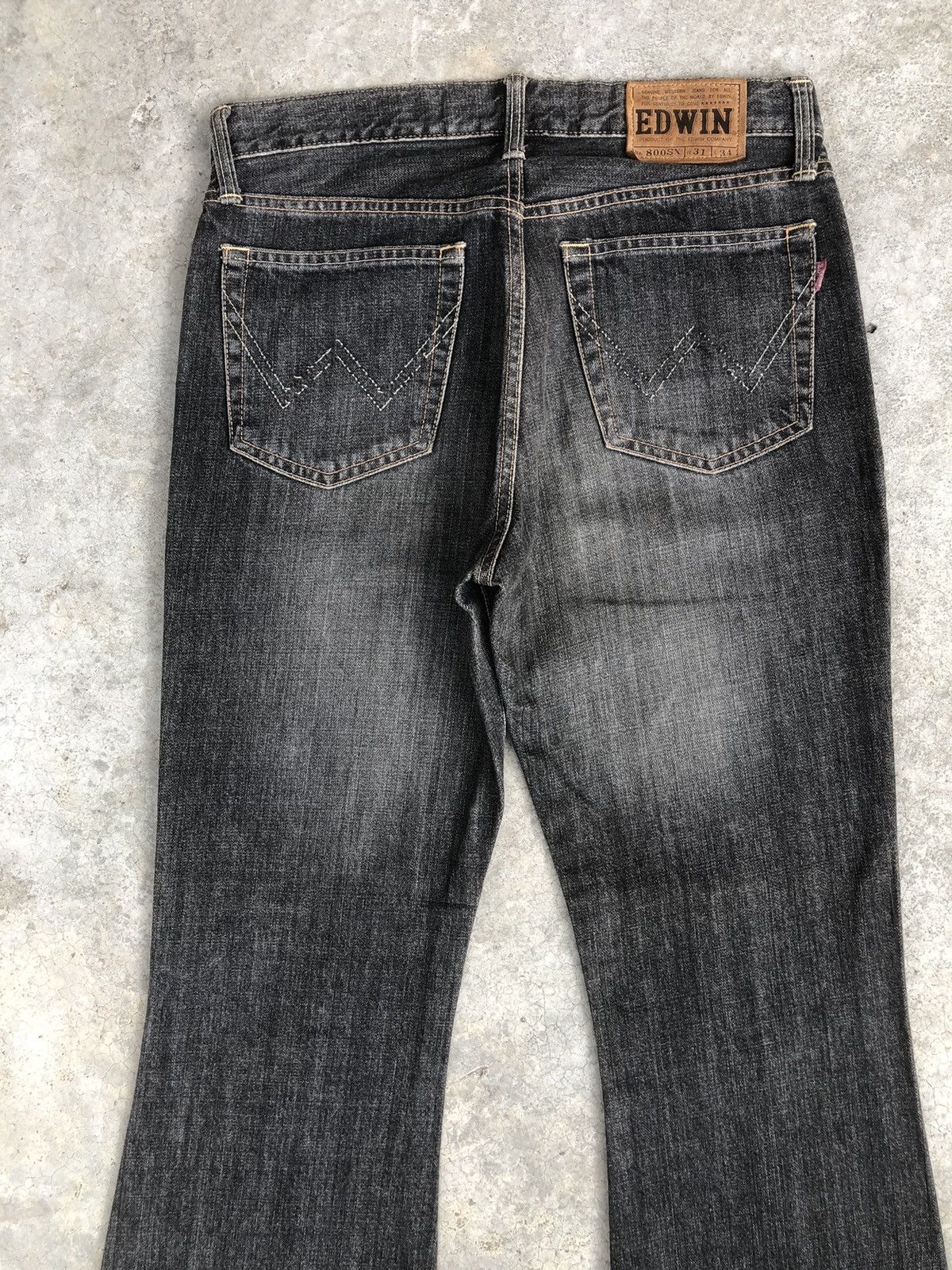 If Six Was Nine Japanese Edwin 800sx Flared Jeans Distressed Jeans Size US 31 - 8 Thumbnail