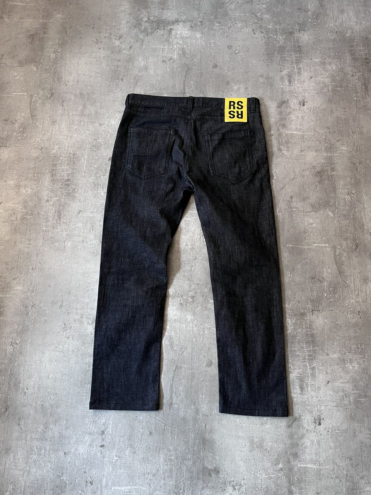 Raf Simons vintage denim jeans black straight