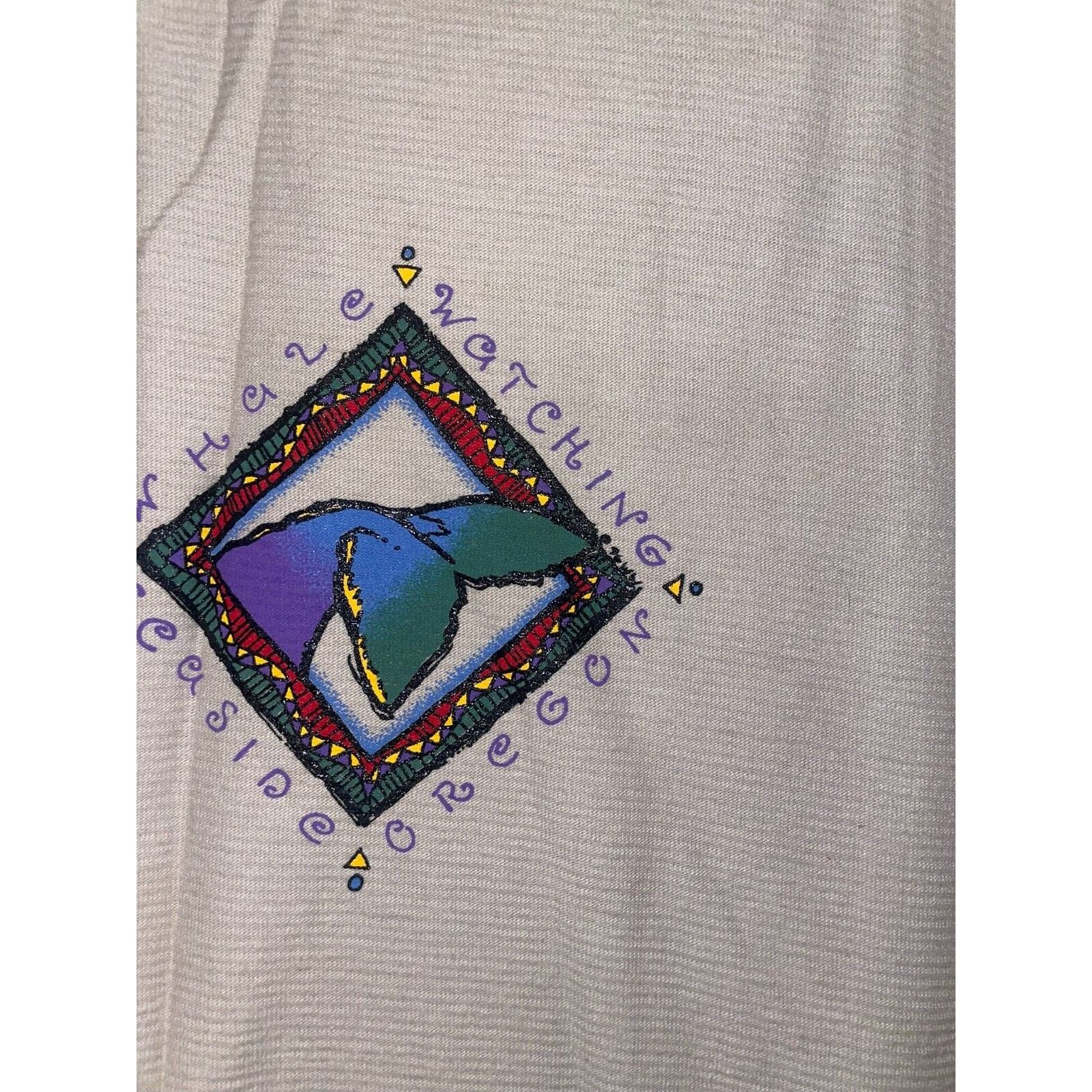 Vintage Vintage Whale Watching Shirt Seaside Oregon Whales Tee 90s L Size US L / EU 52-54 / 3 - 5 Thumbnail