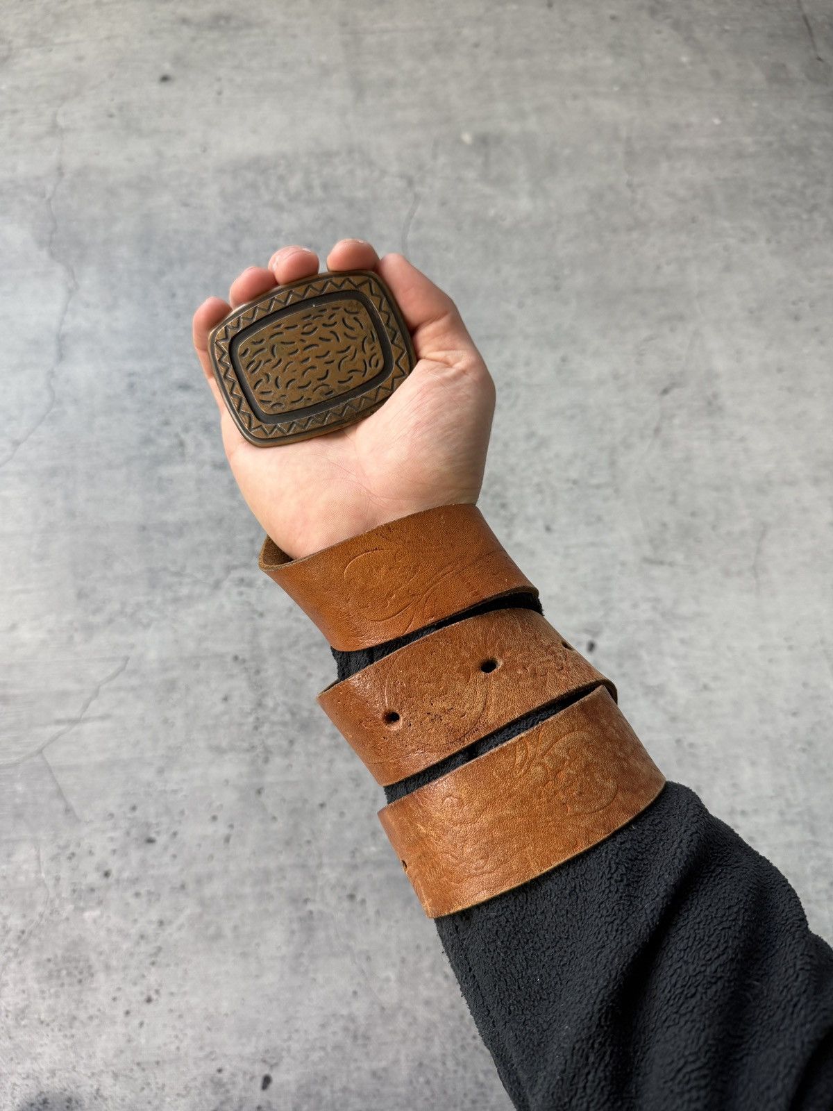 Number (N)ine 00’s NUMBER STYLE JAPAN LEATHER RARE Y2K BELT VINTAGE Size ONE SIZE - 1 Thumbnail