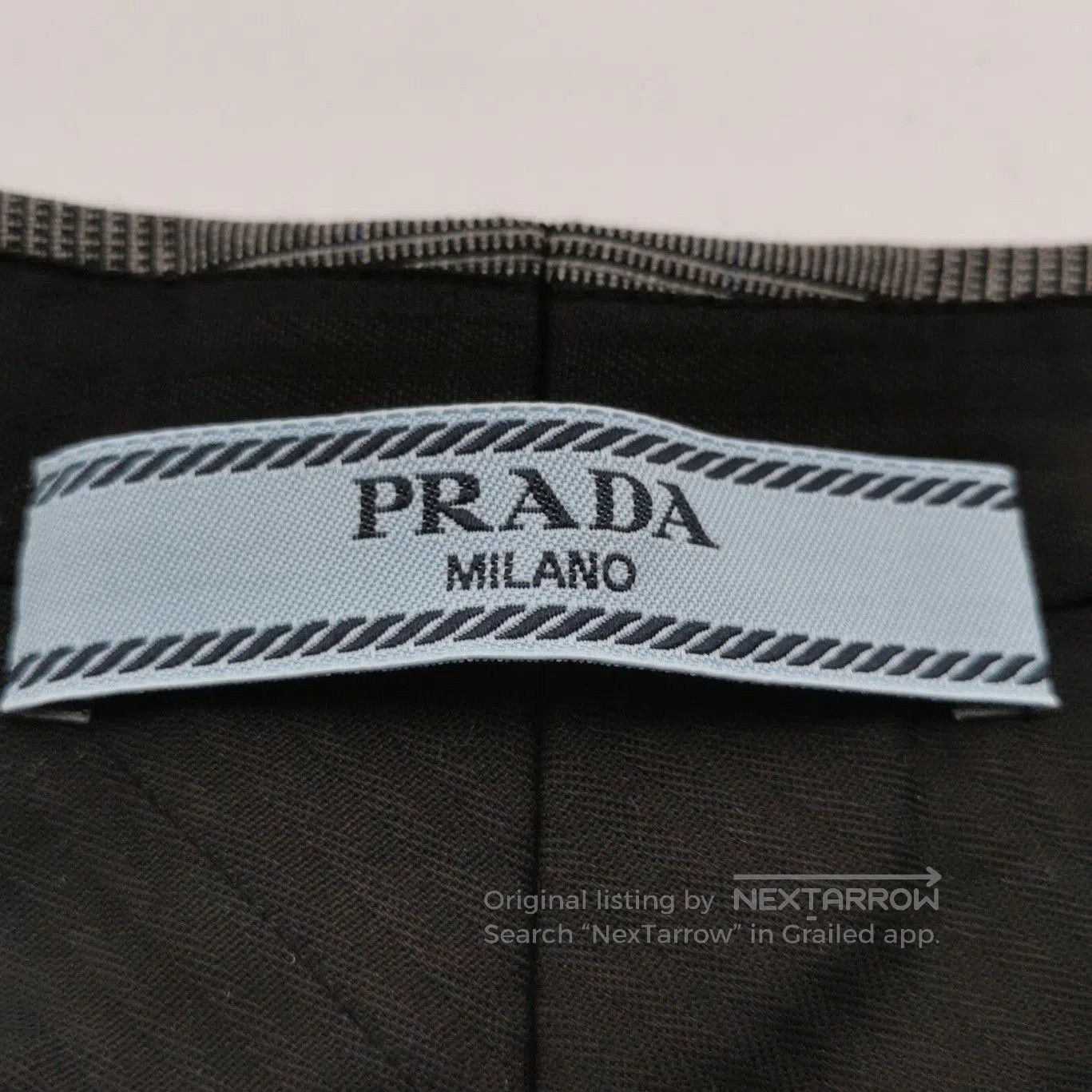 Prada Prada Gray Wool Plaid Cuffed Shorts Size 36 . Size 35" - 4 Thumbnail