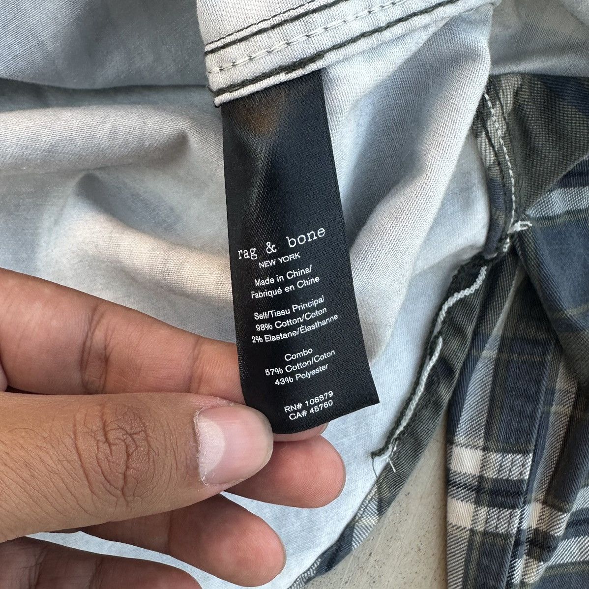 Rag & Bone Rag & Bone Engineered Plaid Snap Up Shirt Green/Blue Small Size US S / EU 44-46 / 1 - 9 Thumbnail
