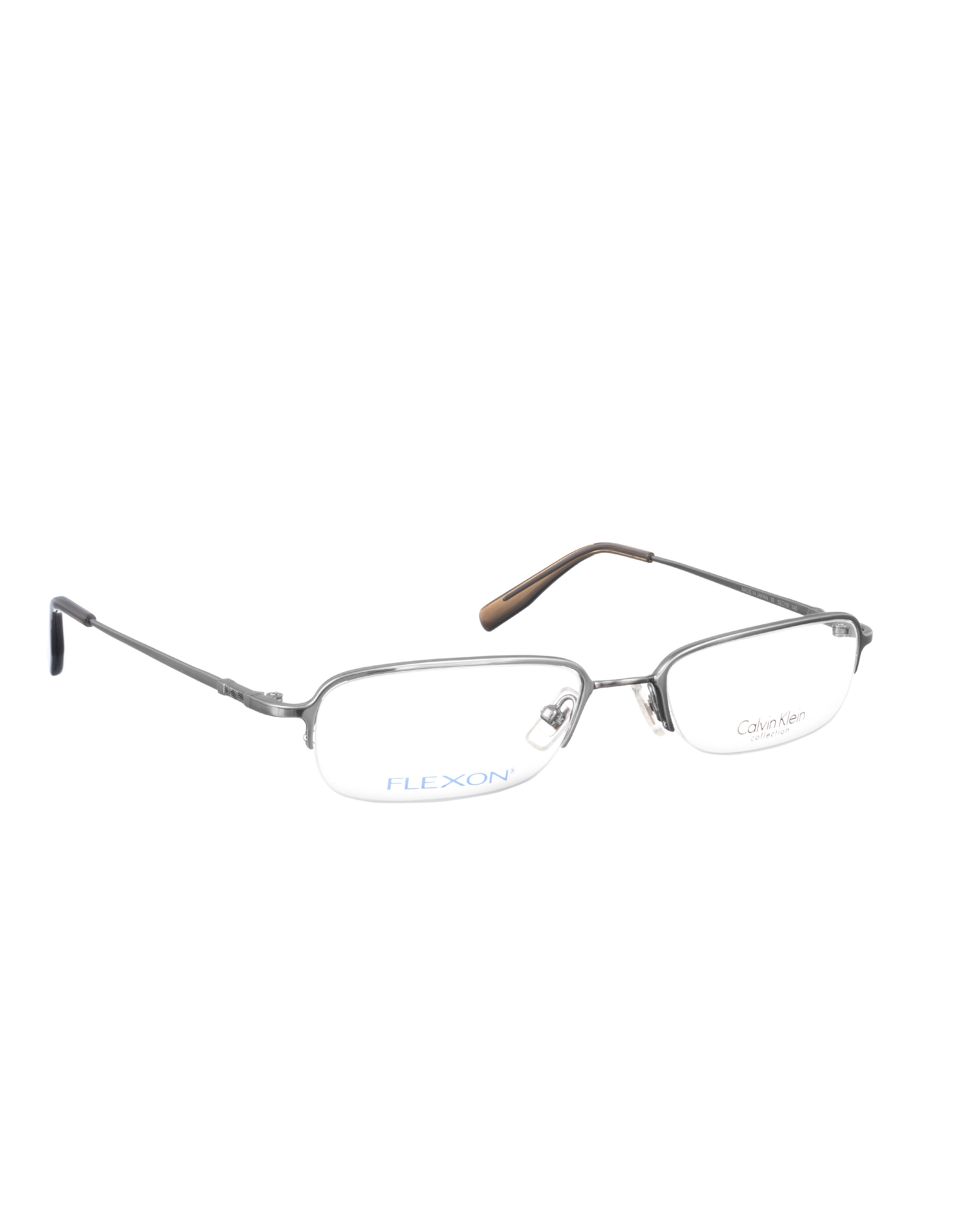 Calvin Klein Calvin Klein 00s Half Rim Dark Metallic Chrome Glasses Size ONE SIZE - 1 Thumbnail