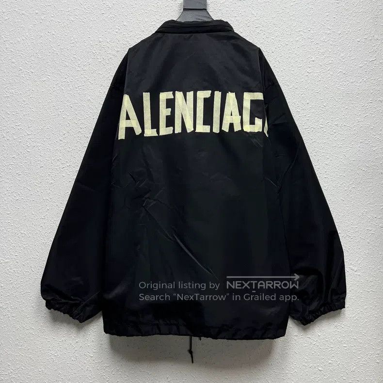 Balenciaga Balenciaga Back Big LOGO Tape Bandage Functional Windbreak Size US M / EU 48-50 / 2 - 1 Thumbnail